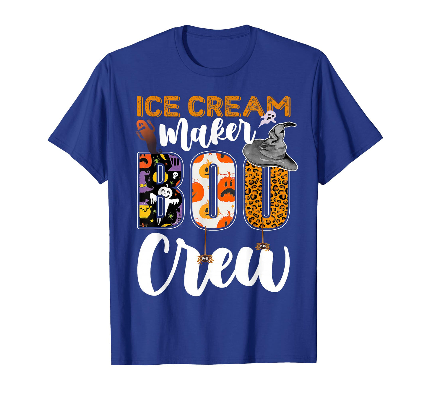 Ice Cream Maker Boo Crew Halloween Match Frozen Dessert T-Shirt