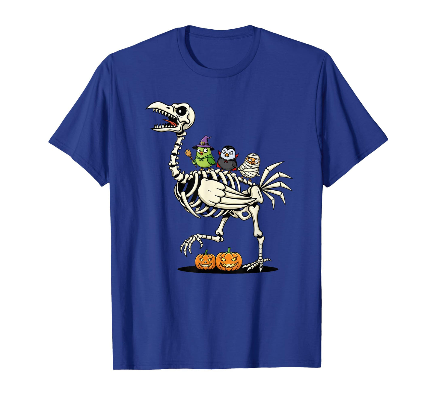 Chicken Skeleton Mummy Witch Halloween Kids Mens Womens T-Shirt