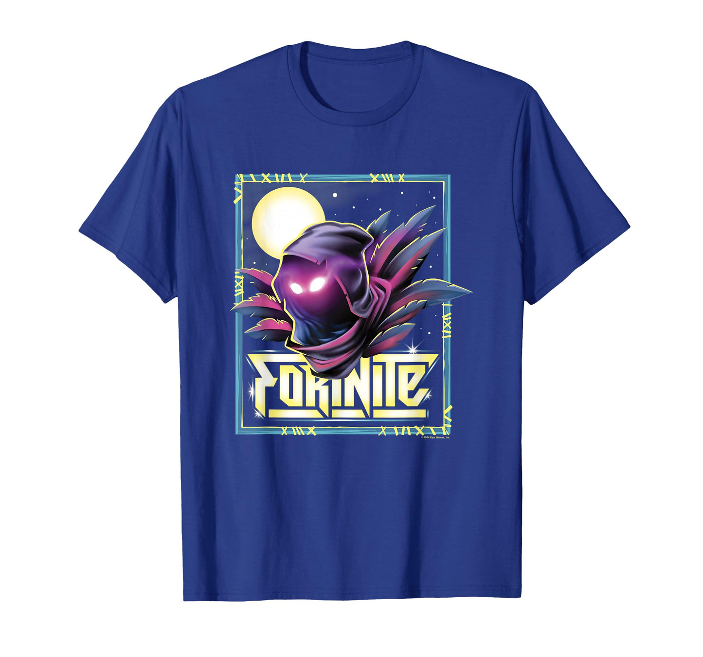 Fortnite Raven Icon Shadow Silhouette Big Chest Poster T-Shirt