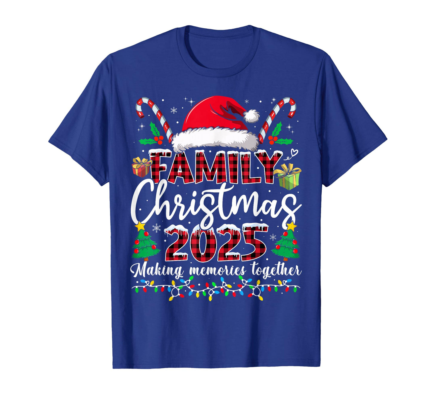 Family Christmas 2025 Matching Outfit Xmas Squad Santa T-Shirt