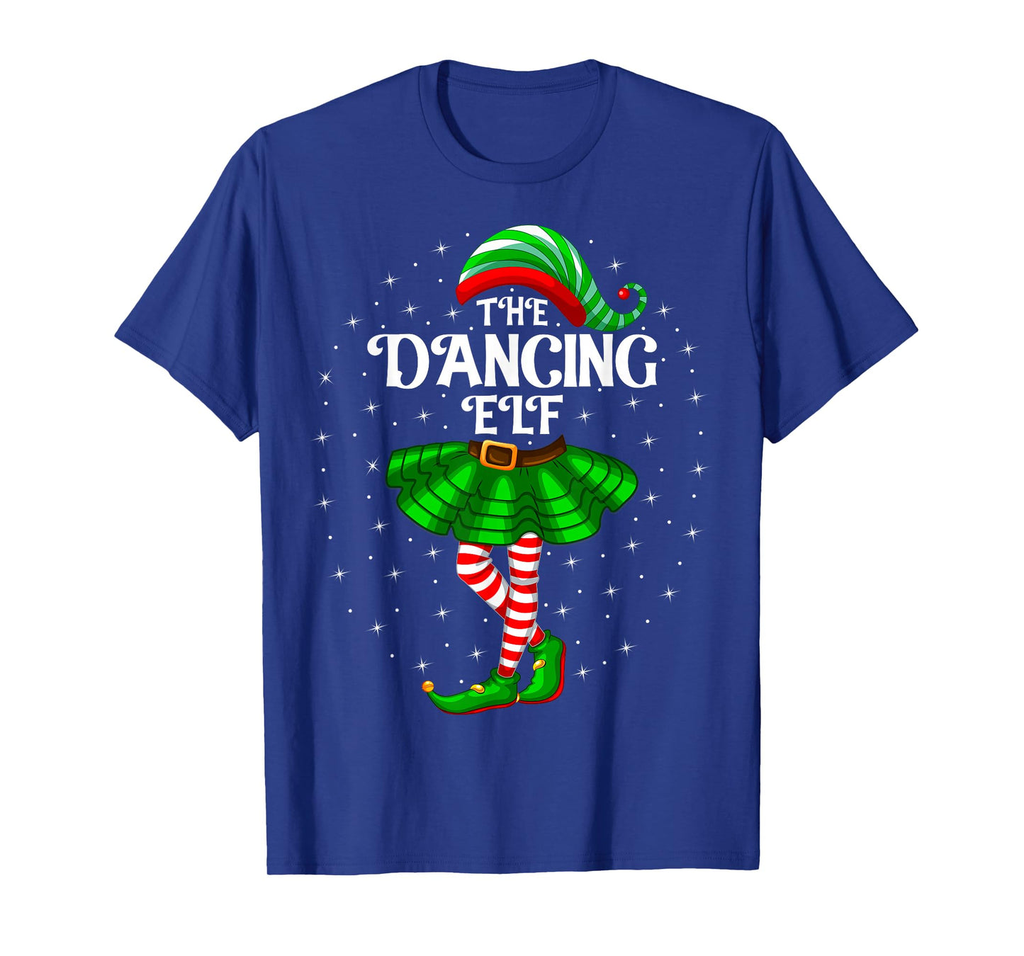 Dancing Elf Christmas Family Matching Women Girls Xmas Dance T-Shirt