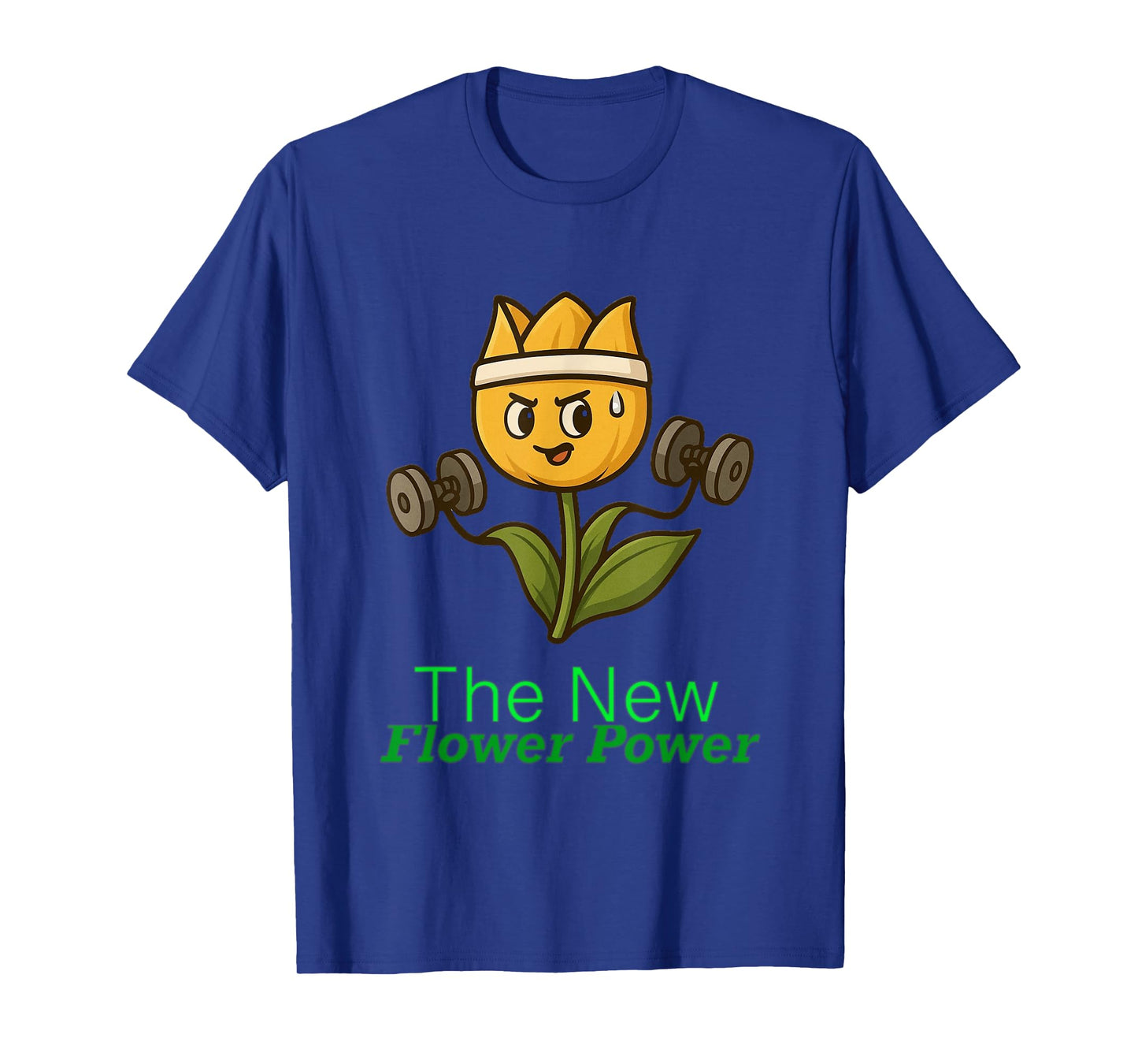 The New Flower Power Funny Plant Gym Workout Design T-Shirt