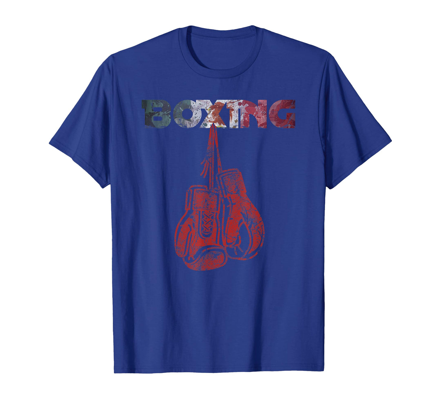 Retro Love Red Boxing Gloves Mexican Vintage style boxing T-Shirt