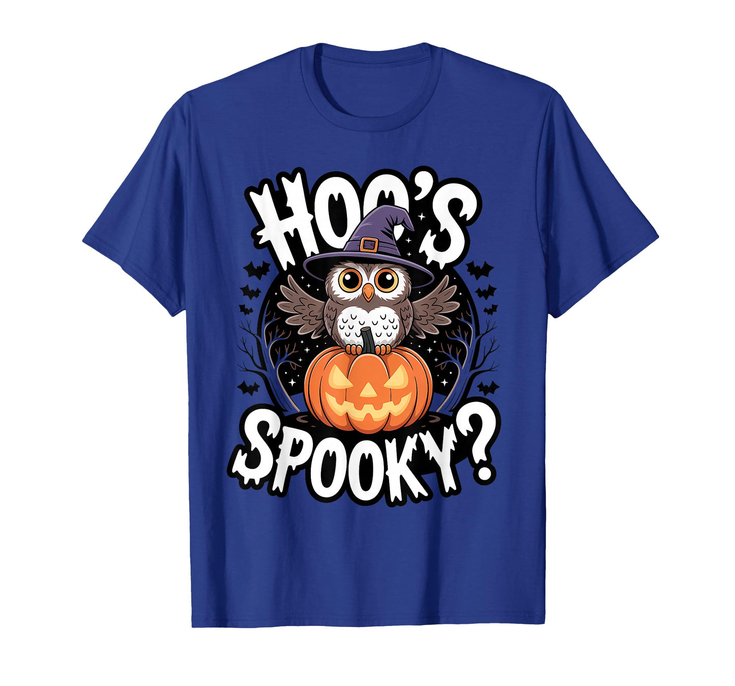 Hoo's Spooky Owl Witch Cute Spooky Halloween T-Shirt