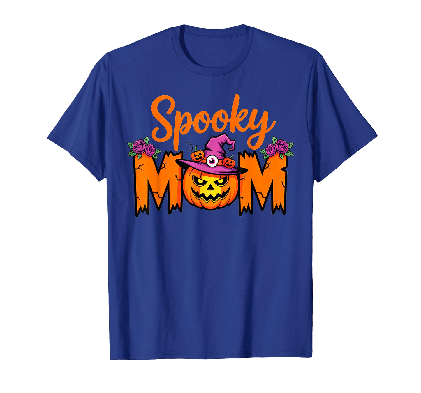 Mama Spooky Mom Trick Or Treat Halloween Ghost Mom Mother T-Shirt