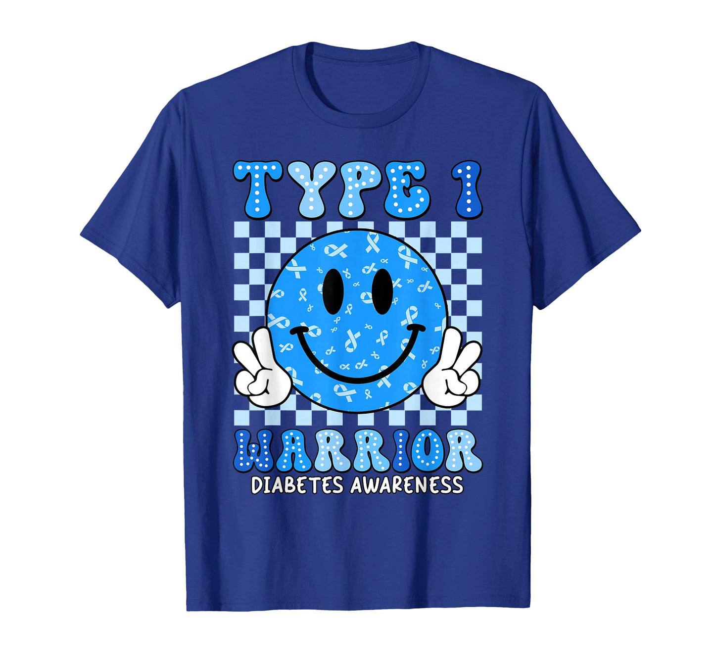 Diabetes Awareness Toddler Ribbon T1D Warrior Support Squad T-Shirt