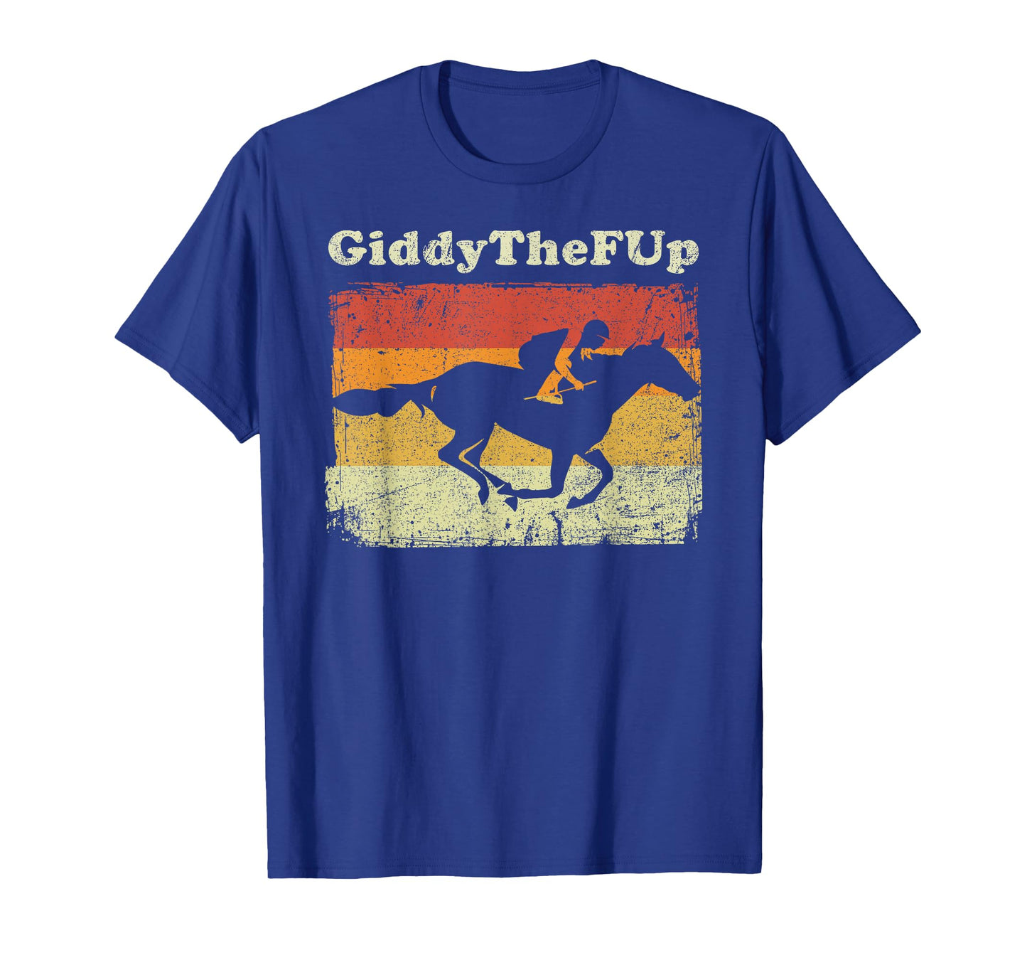 Funny Horse Racing Vintage Giddythefup Derby Horse Race T-Shirt