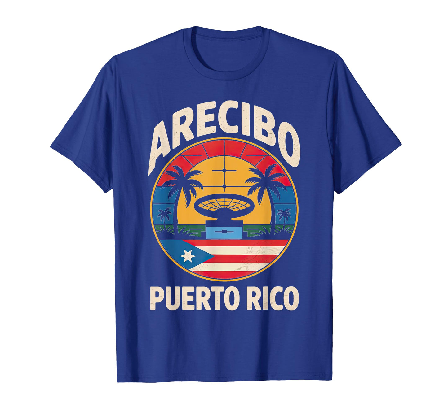 Arecibo Puerto Rico City Travel Vintage Circle Design T-Shirt