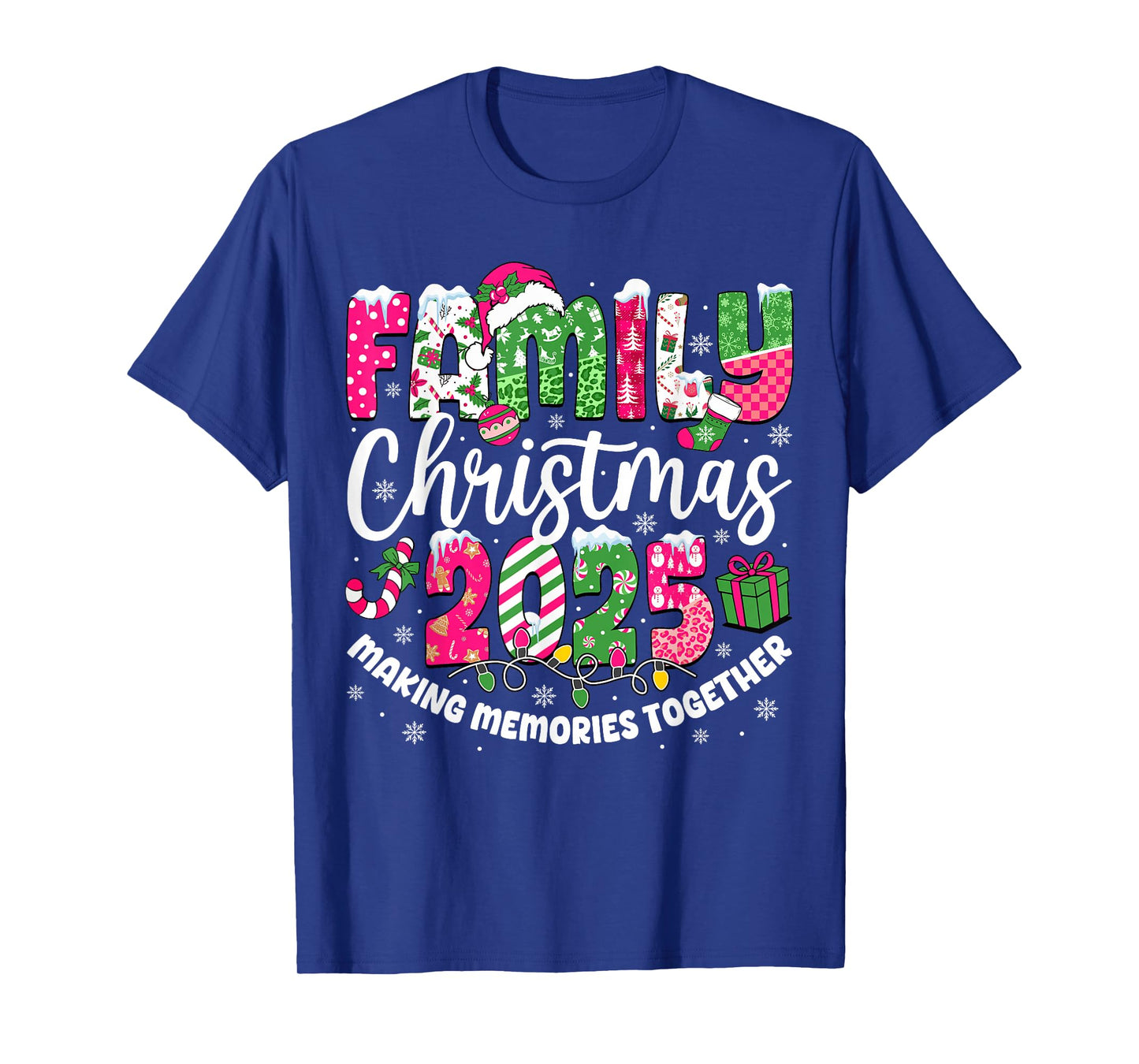 Family Christmas 2025 Matching Outfit Xmas Squad Santa Group T-Shirt