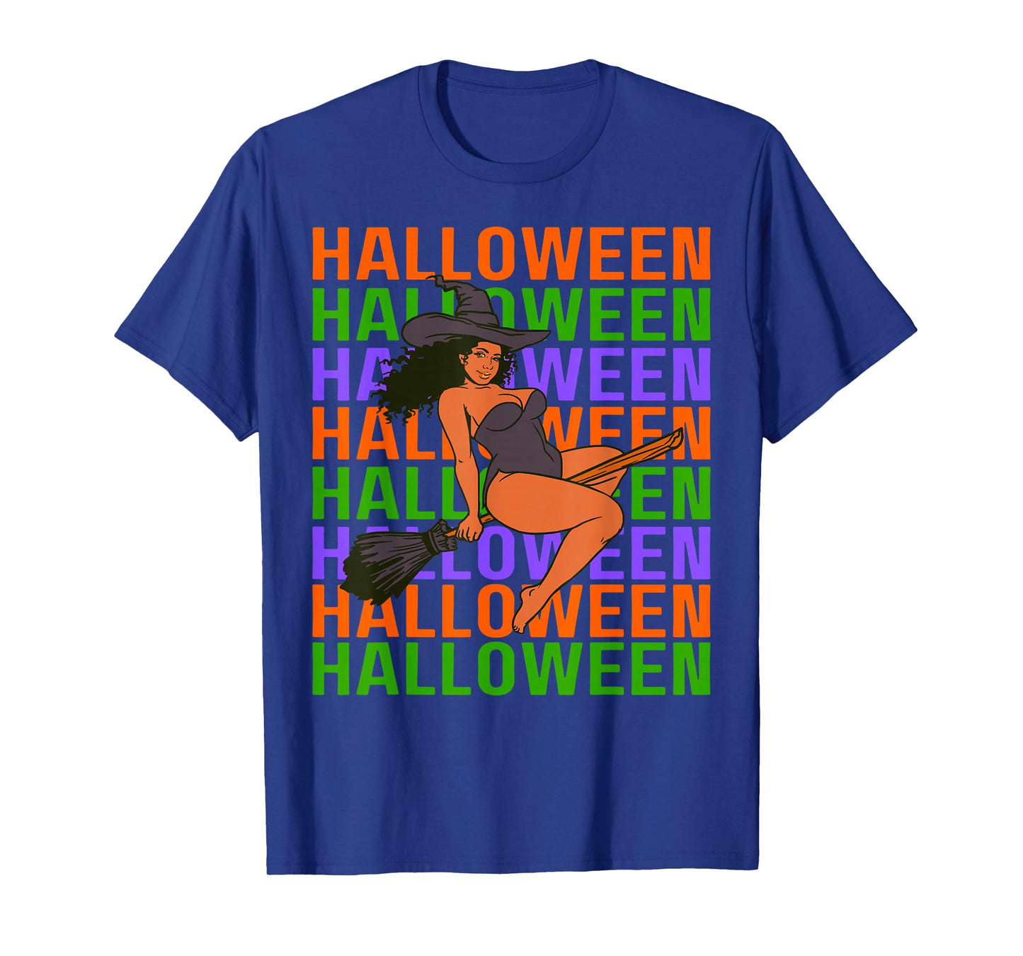 Funny Melanin Halloween Black Girl Magic Scary Blood Costume T-Shirt