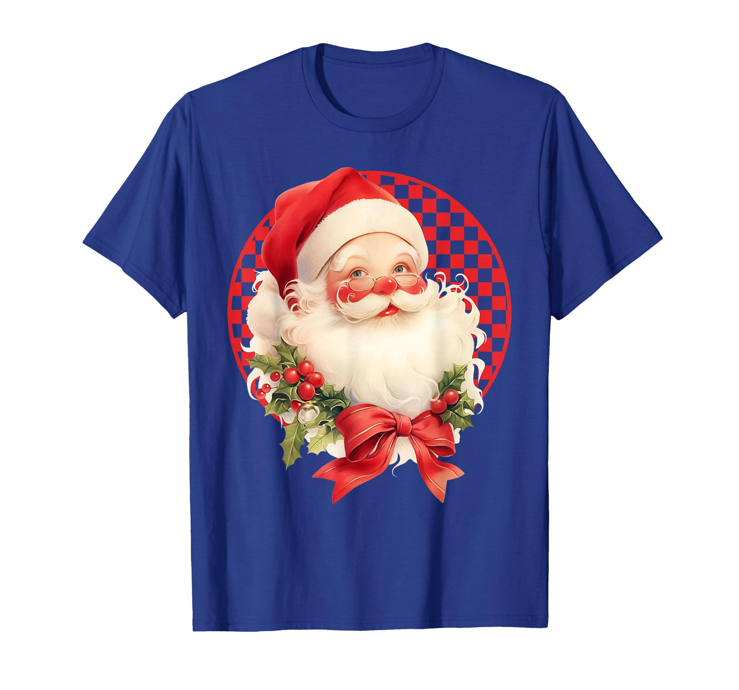 Retro Groovy Santa Believe Christmas Apparel for Men Women T-Shirt
