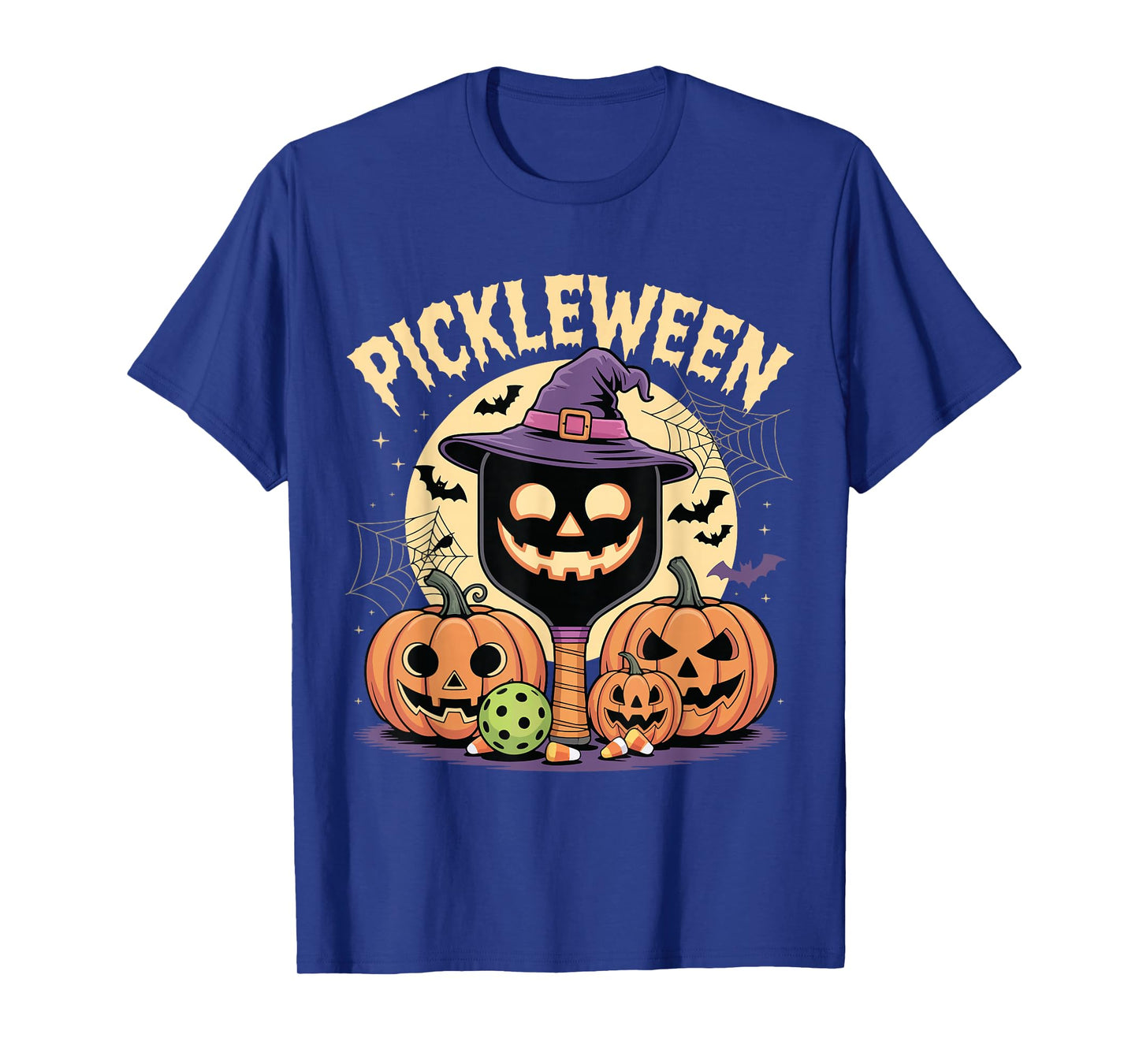 Pickleween Pickleball Player Funny Pickleball Halloween T-Shirt