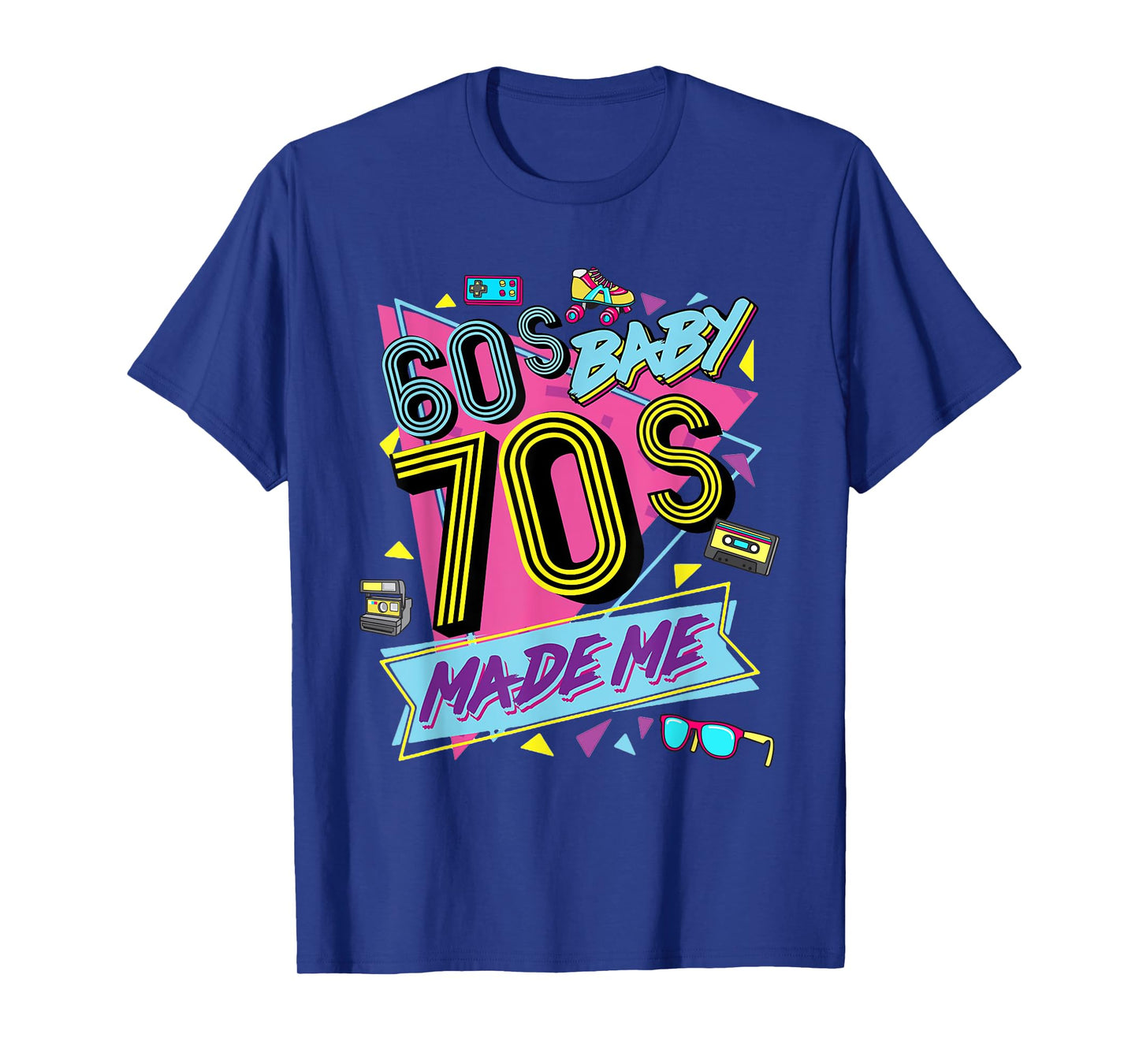 Retro Vintage 60's Baby 70's Made Me Nostalgia Classic T-Shirt