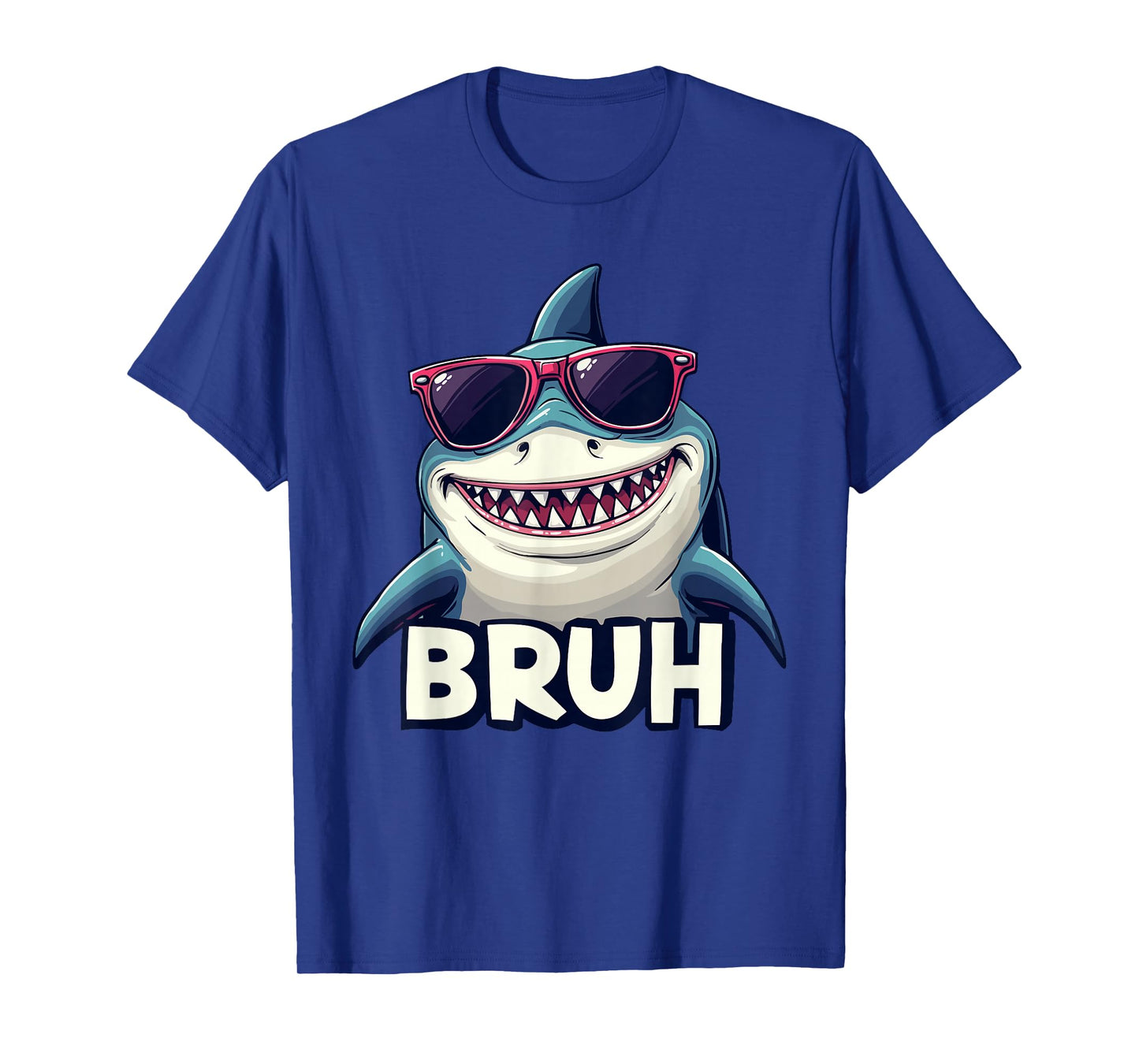 Funny Shark Meme BRUH Teenager kids men women Graphic T-Shirt
