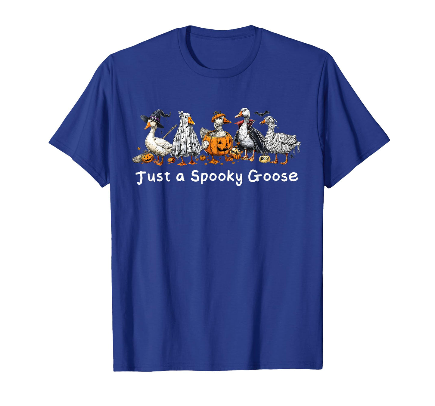 Funny Just A Spooky Goose Halloween Spooky Silly Goose T-Shirt