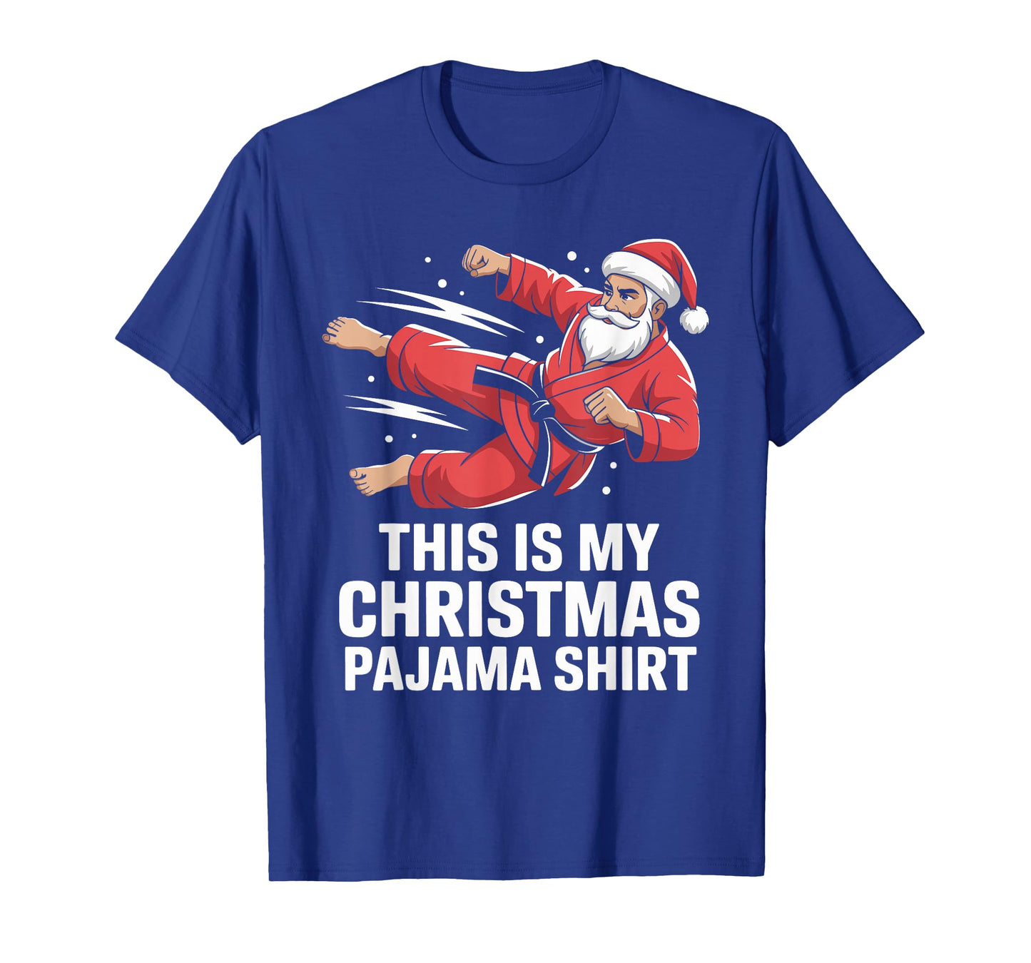 Funny Santa Claus Karate Christmas Martial Arts for Men T-Shirt
