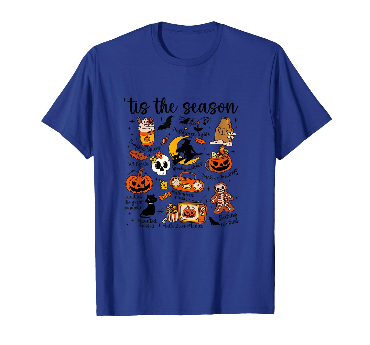 Amazing Spooky Creepy Halloween Witch Broom T-Shirt