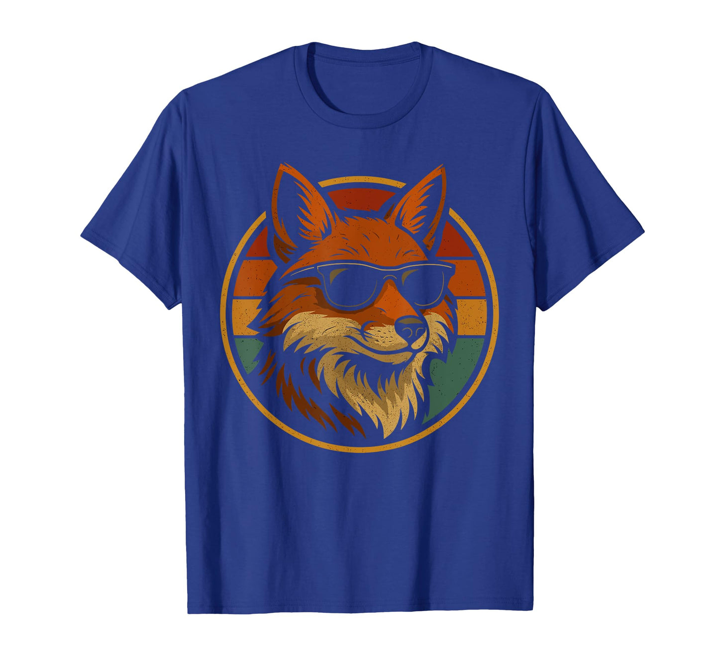 Cool Fox With Sunglasses Retro Forest T-Shirt