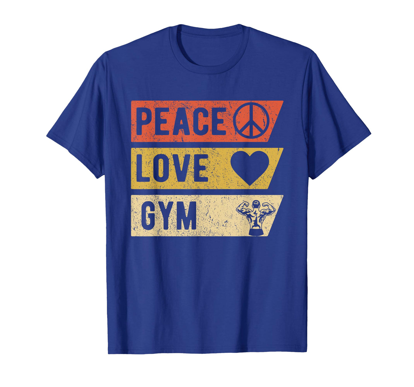Vintage Peace Love Gym Sports Lover Player Gifts T-Shirt