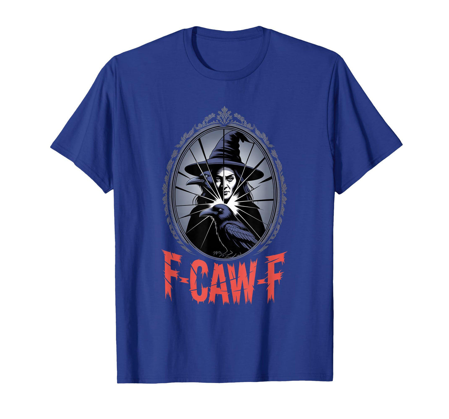 F-Caw-F Crow Funny Gothic Moon Black Bird Halloween T-Shirt