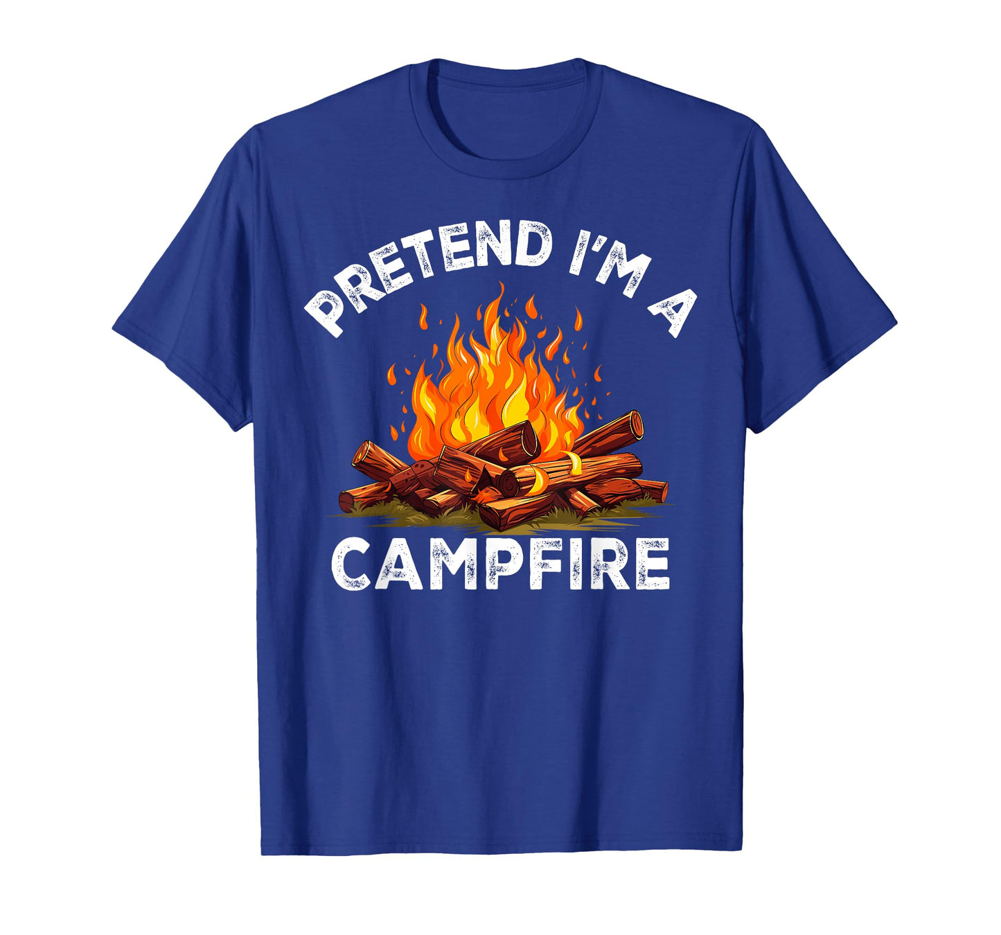 Pretend I'm Campfire Camping Holiday Funny Halloween Costume T-Shirt