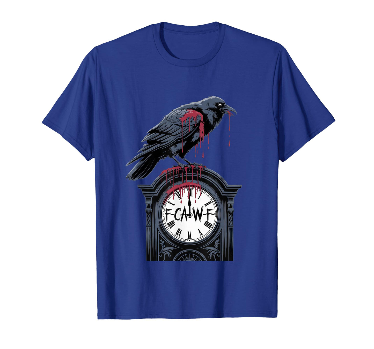 F-Caw-F Crow Funny Gothic Moon Black Bird Halloween T-Shirt