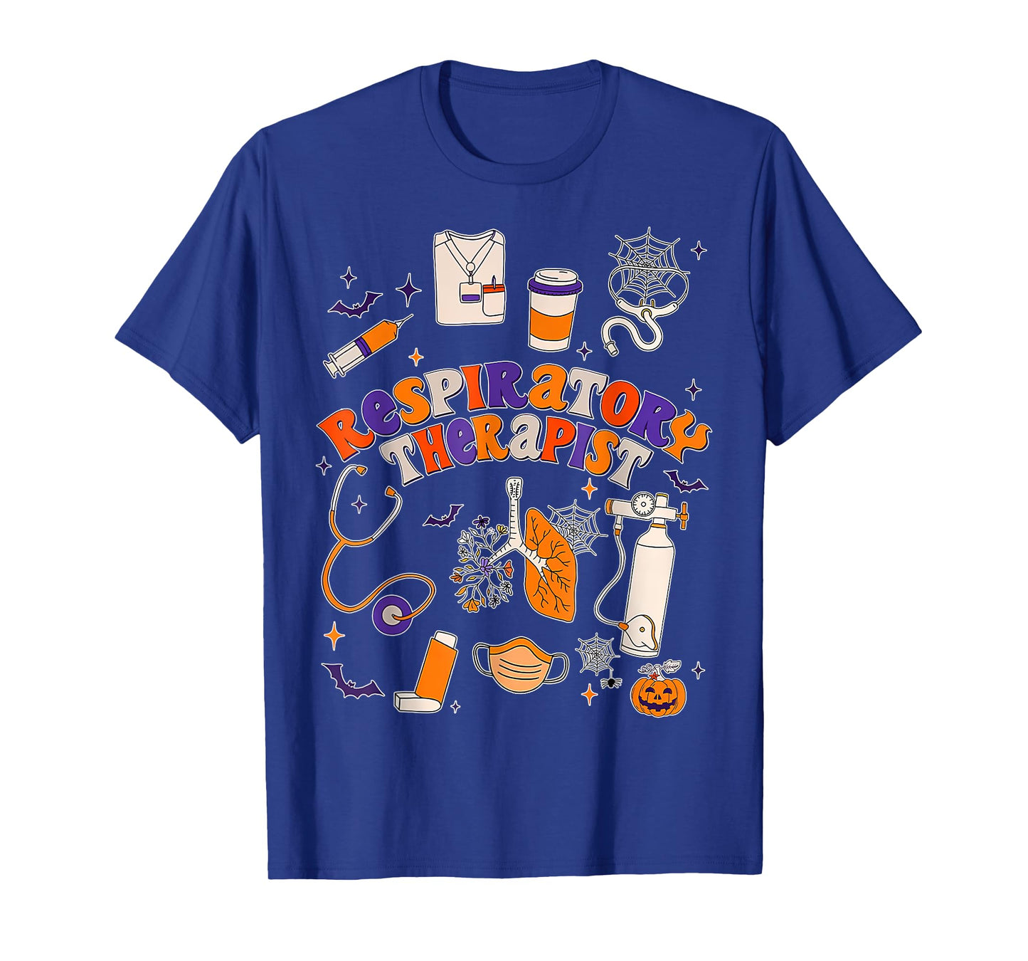 Respiratory Therapist Halloween Shirt Zombie Scary Pumpkin T-Shirt