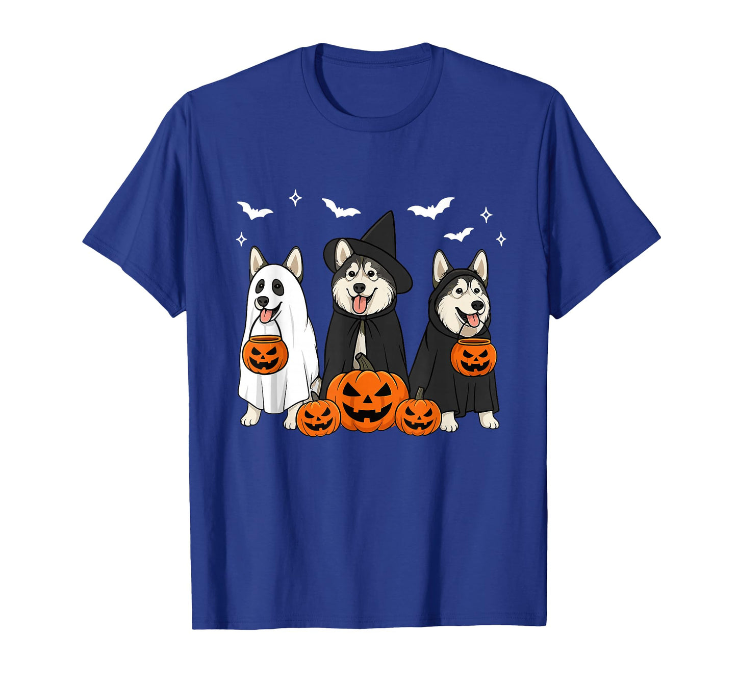 Alaskan Malamute Halloween Malamute Witch Malamute Dog Mom T-Shirt