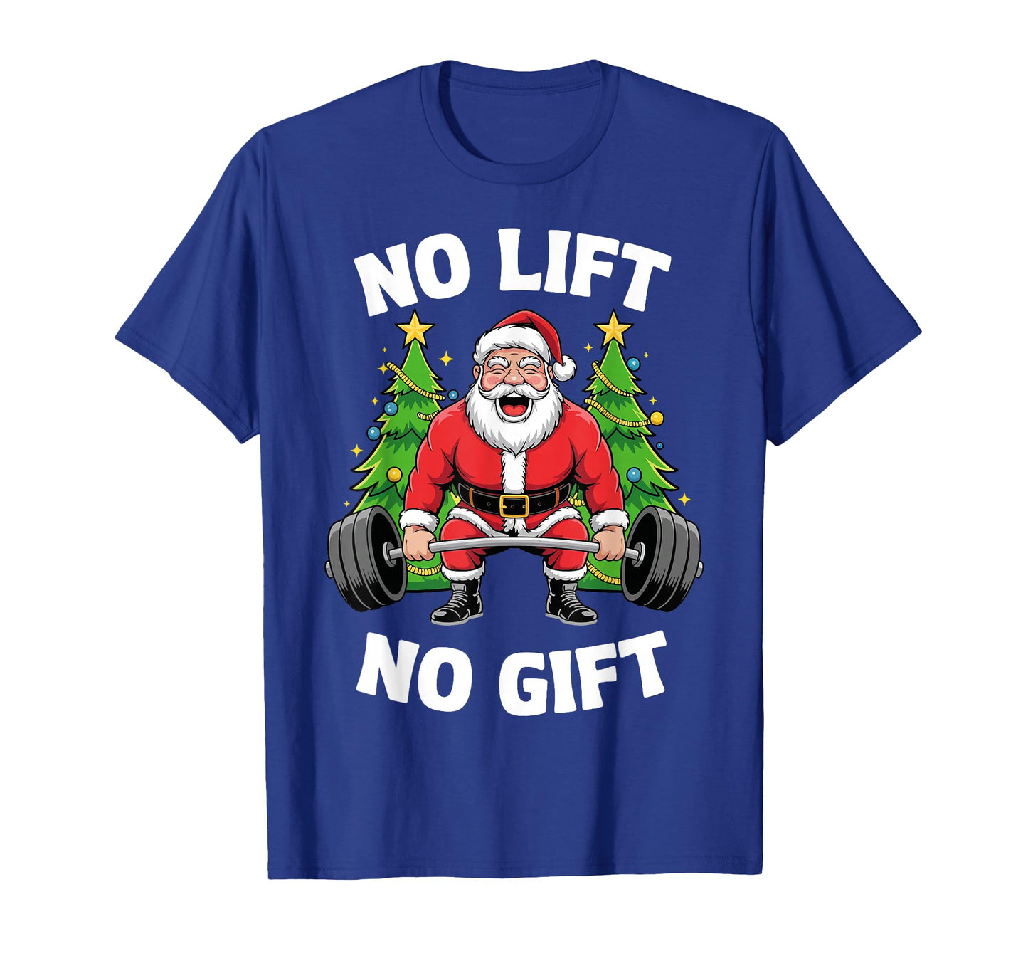 Funny Workout Santa Matching Family Christmas Gym Humor T-Shirt