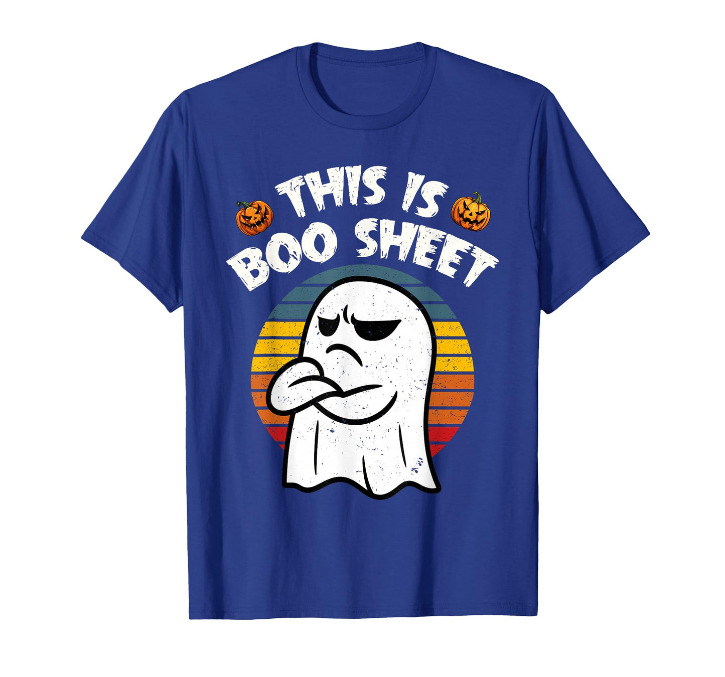 This is Boo Sheet Ghost Retro Halloween Costume Men Women T-Shirt