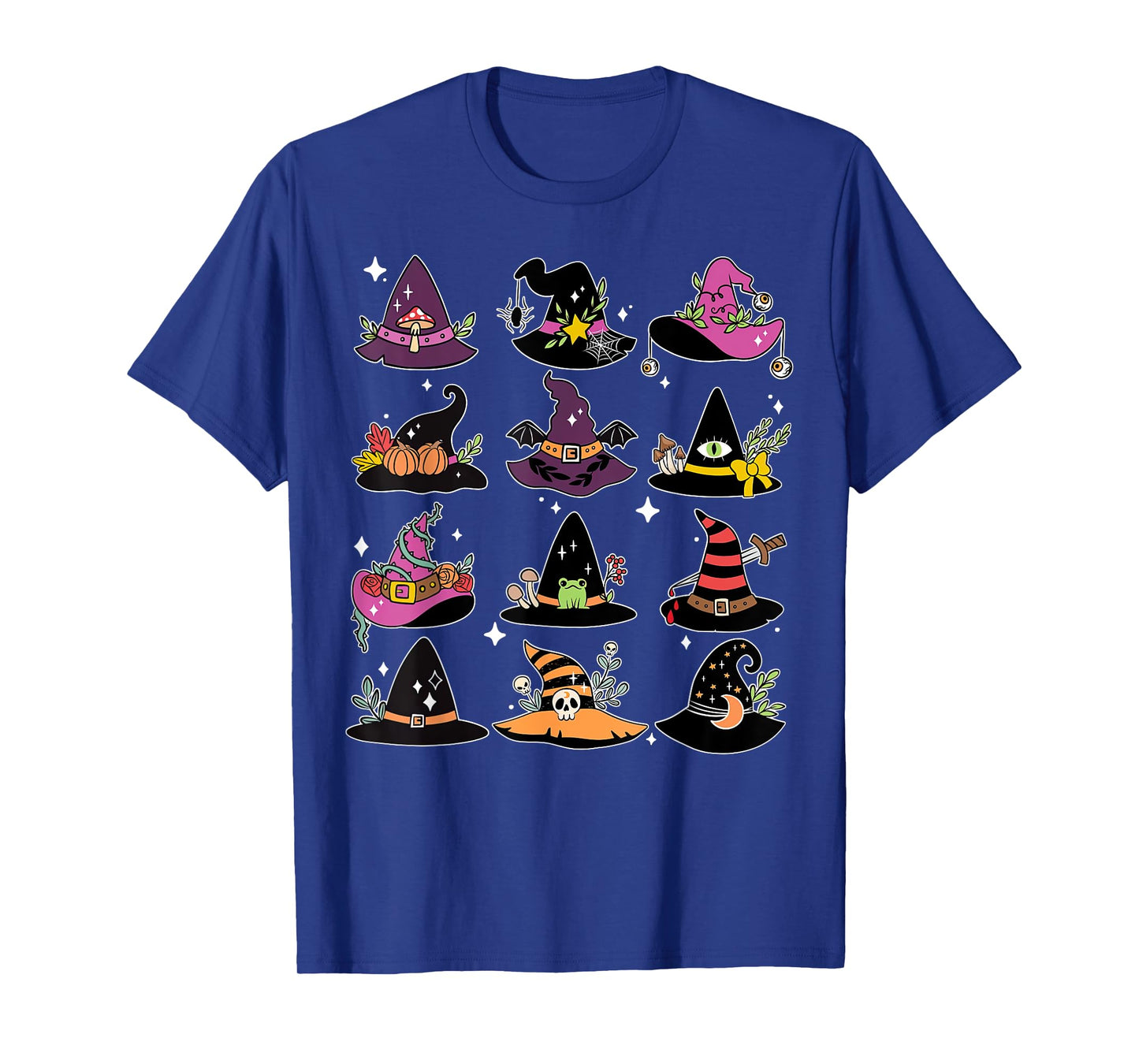 Vintage Cute Witch Hat Kawaii Witchy Halloween Girls Teen T-Shirt