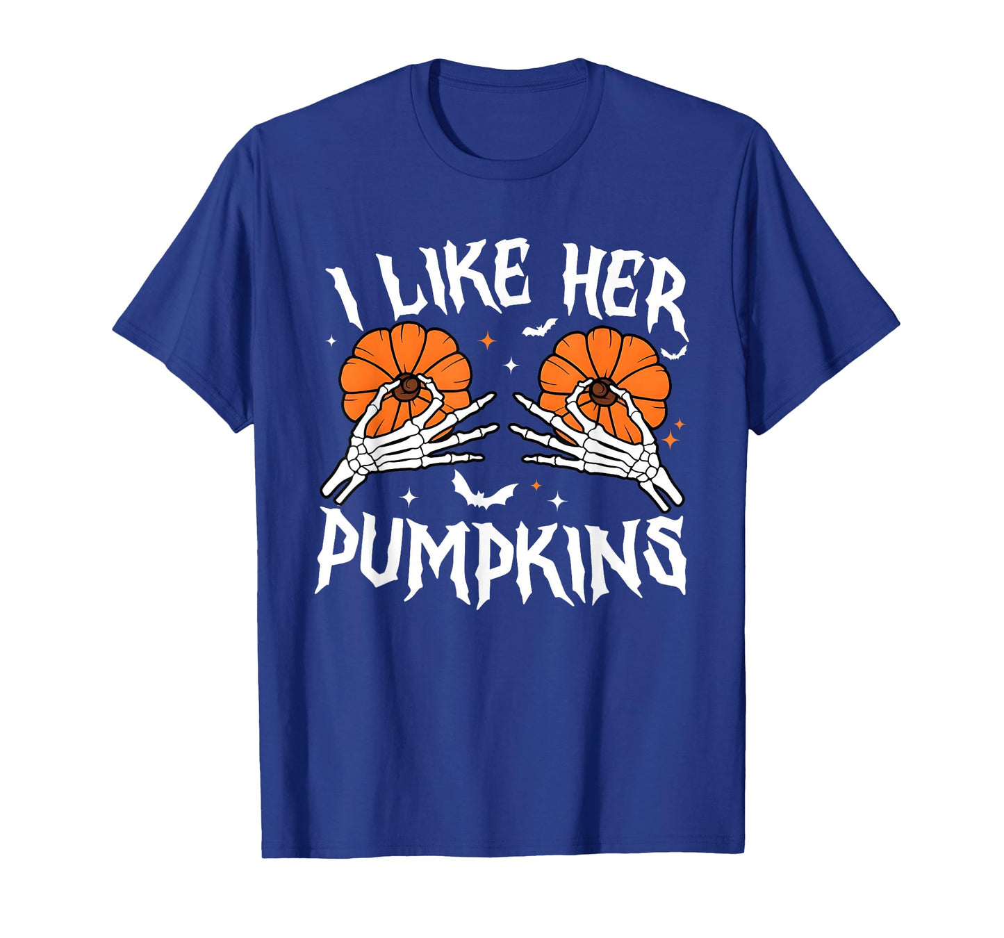 I Like Her Pumpkins I Like His Broomstick Halloween Couple T-Shirt