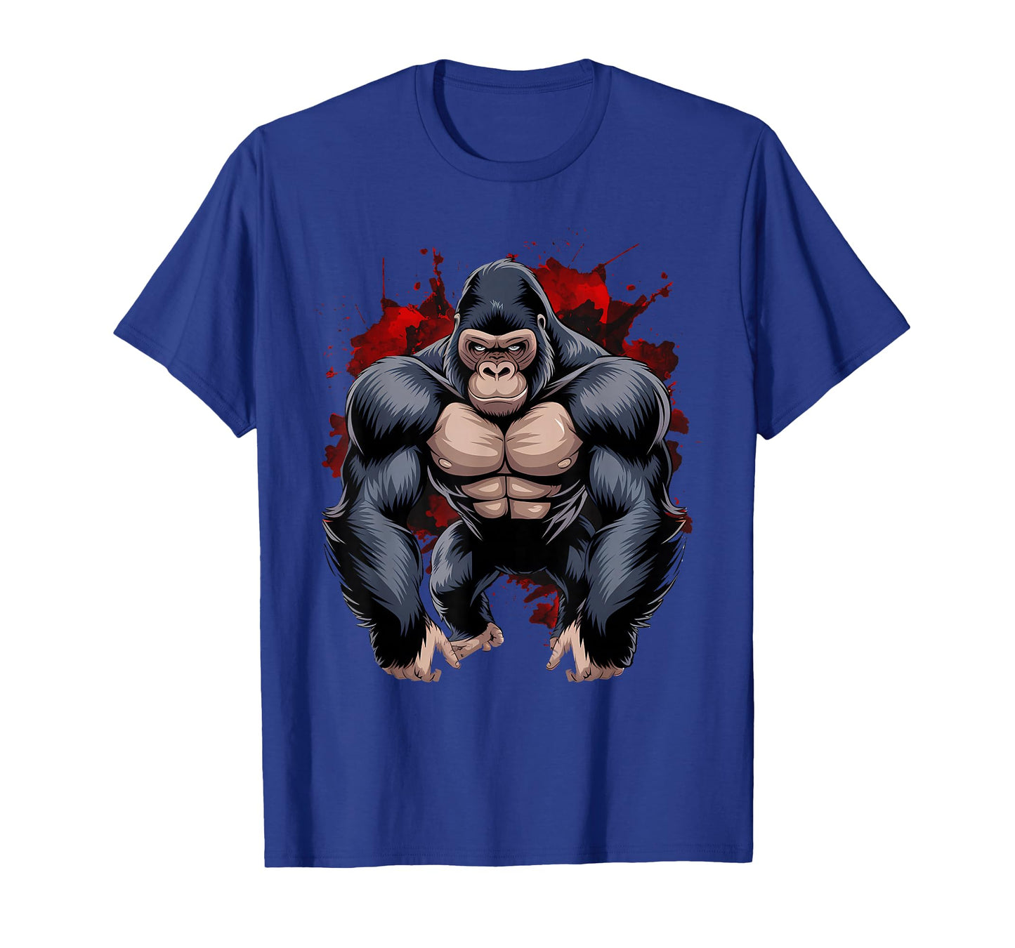 Gorilla Face Angry Growling Scary Silverback Gorilla T-Shirt