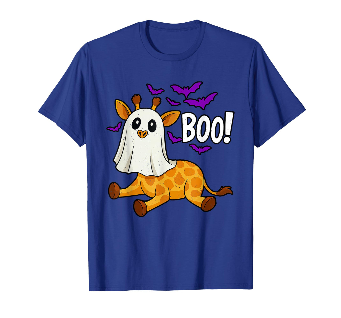 Boo Ghost Giraffe Halloween Funny Zoo Animal Wildlife Spooky T-Shirt