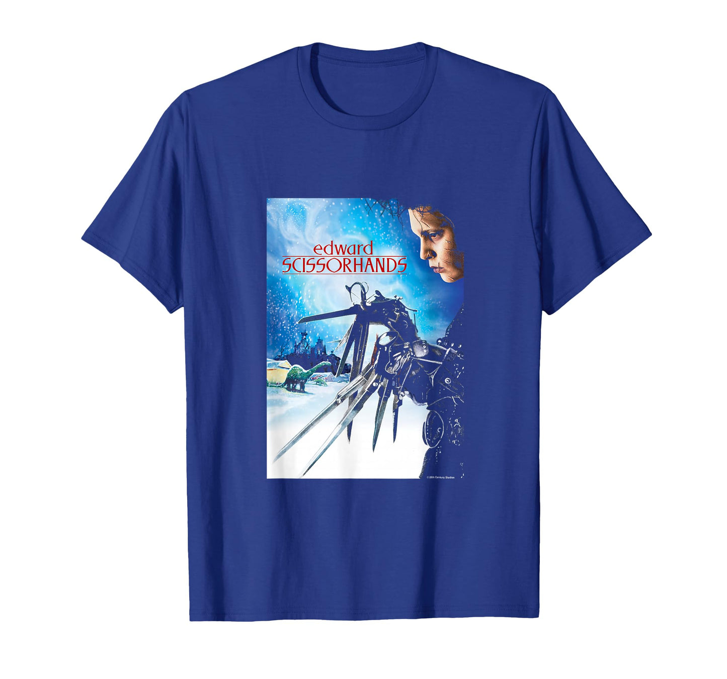 Edward Scissorhands Iconic Vintage Big Chest Movie Poster T-Shirt