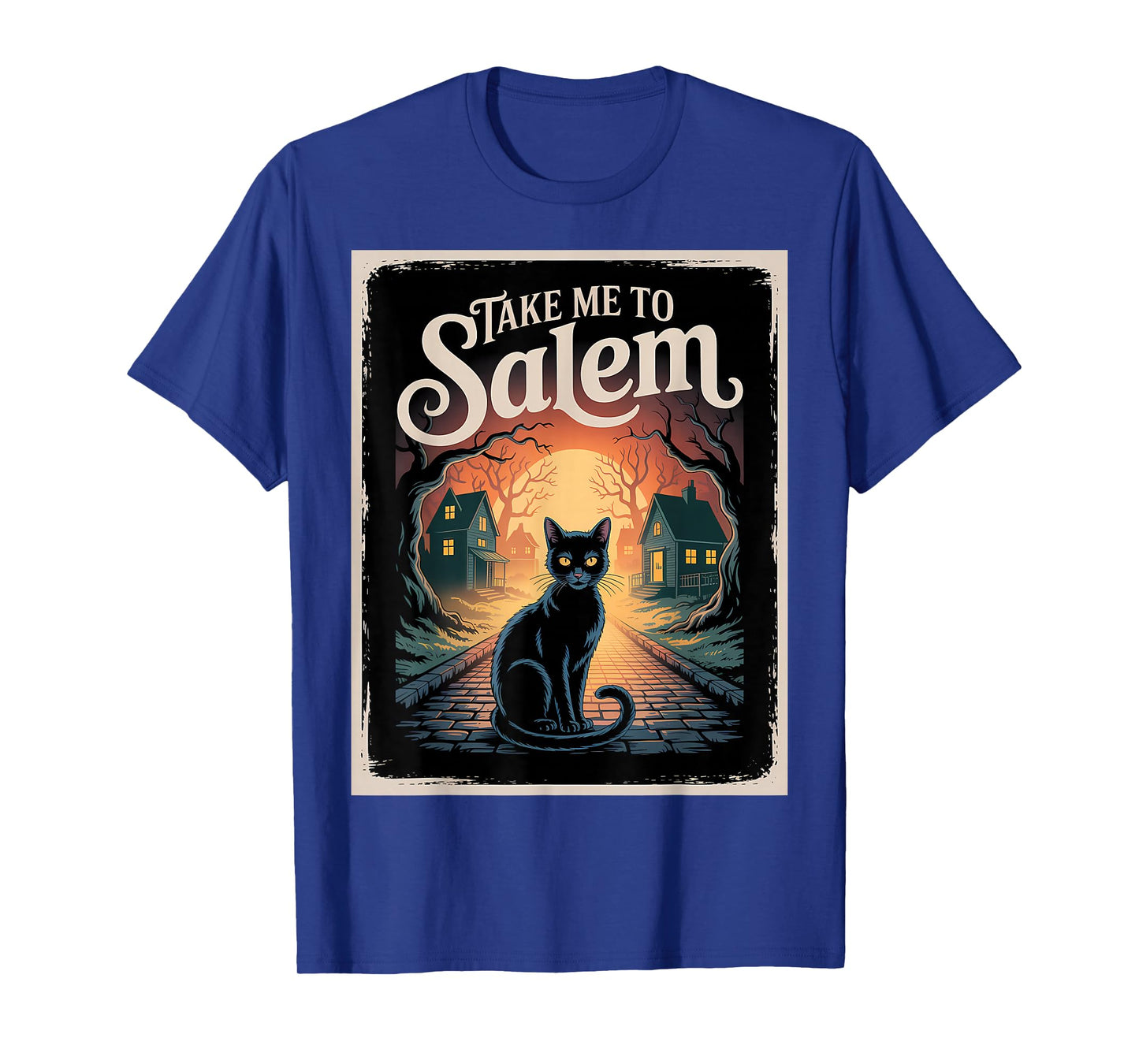Take Me to Salem Black cat Spooky Outfit for Halloween T-Shirt