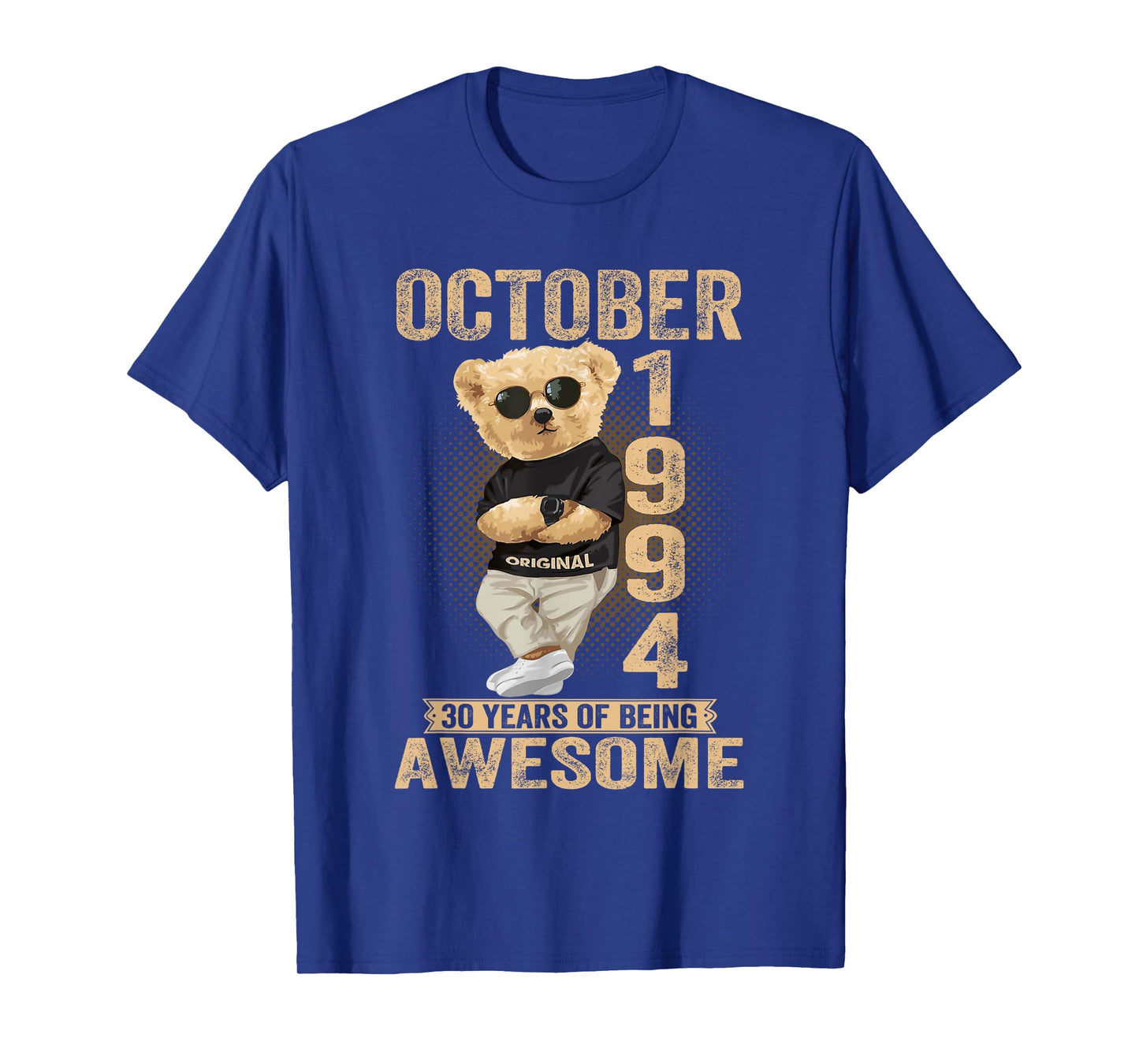 October 30th Birthday Men Women 1994 Awesome Teddy Bear T-Shirt