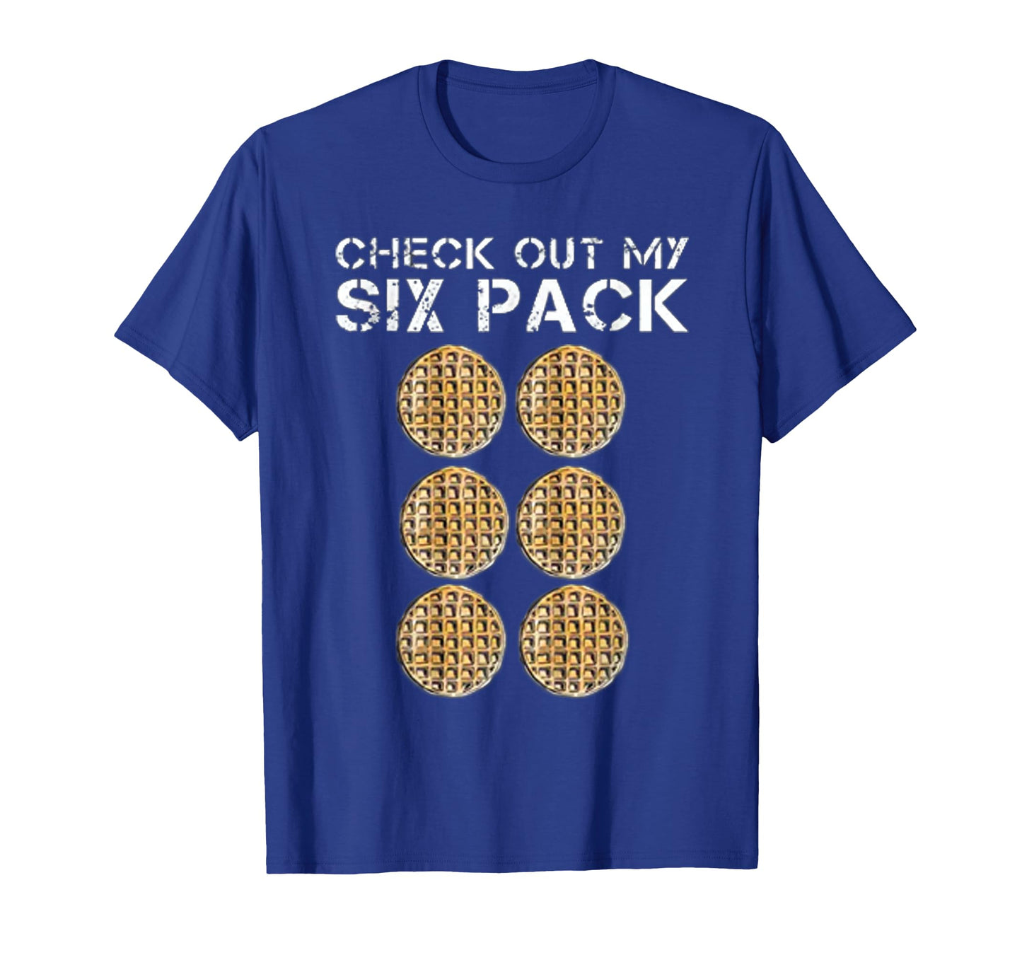 Check Out My Six Pack waffle Shirt - Funny Gym WEIGHTLIFTING T-Shirt