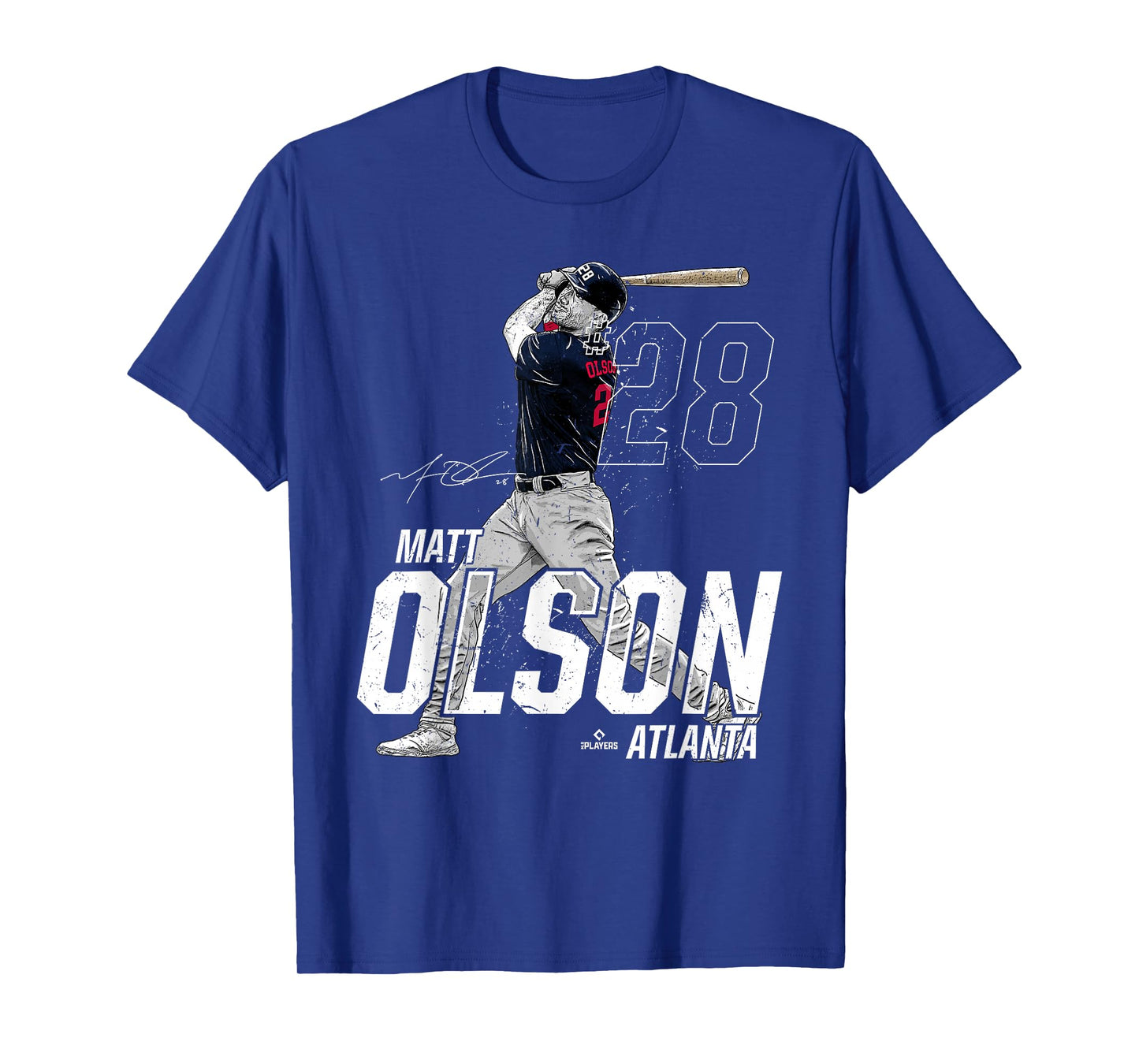 Dynamic Pose Matt Olson Atlanta Baseball MLBPA T-Shirt