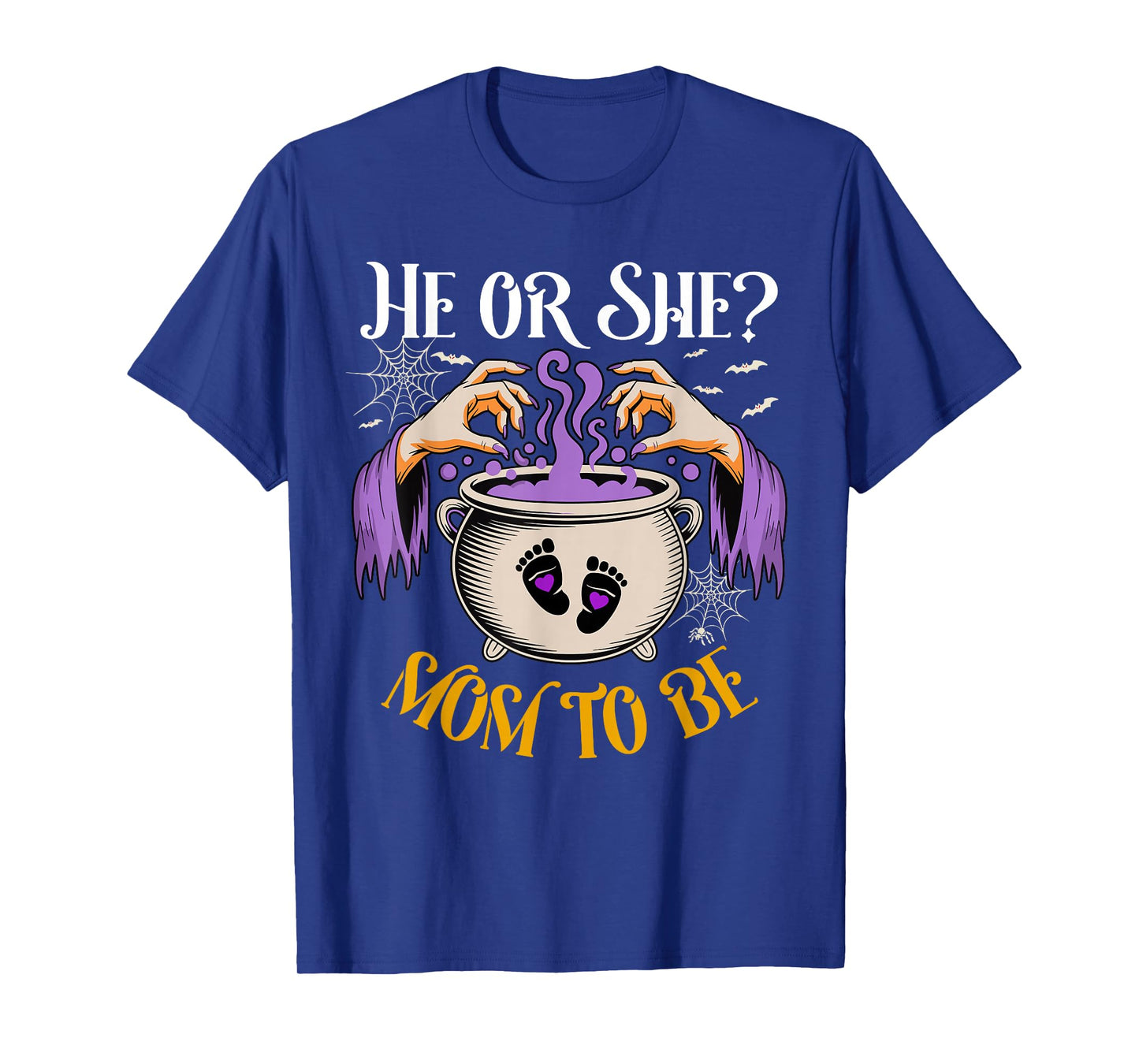 He Or She Mom to Be Baby Reveal Halloween Costume T-Shirt