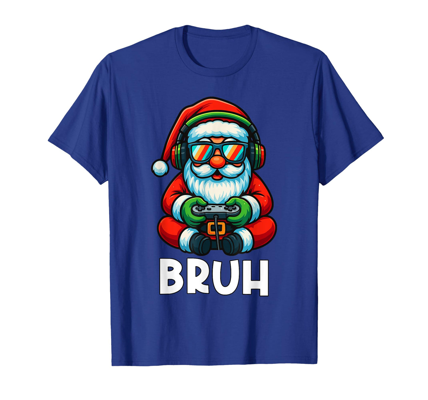 Bruh Christmas Gamer Boys Video Game Santa Xmas T-Shirt