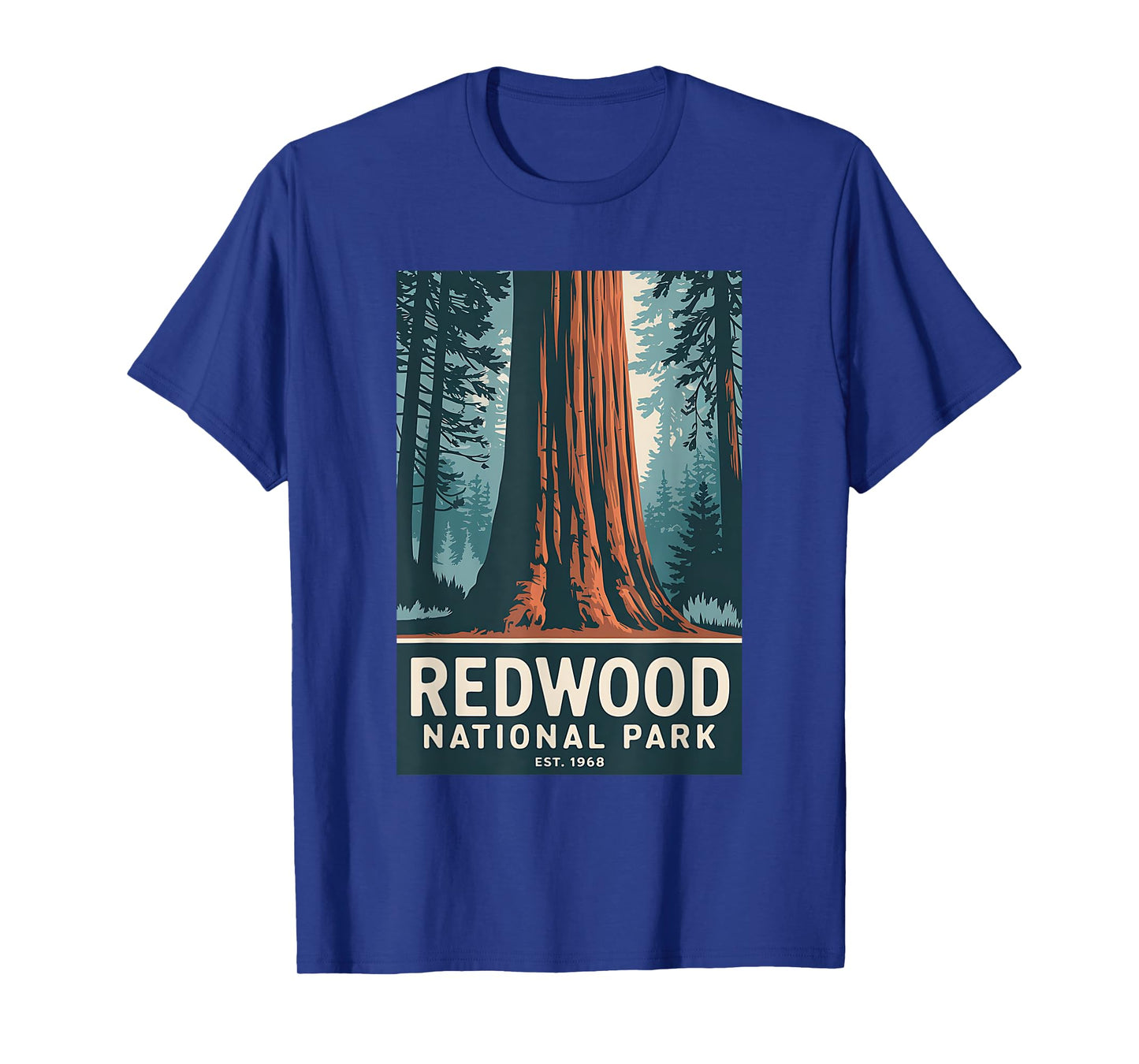 Redwood National Park Vintage Camping Hiking Men Women Kids T-Shirt