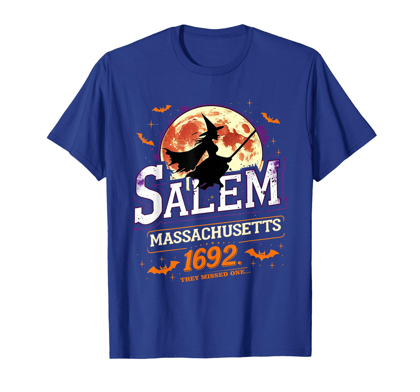 Salem 1692 Witch Retro Halloween Gothic Design T-Shirt