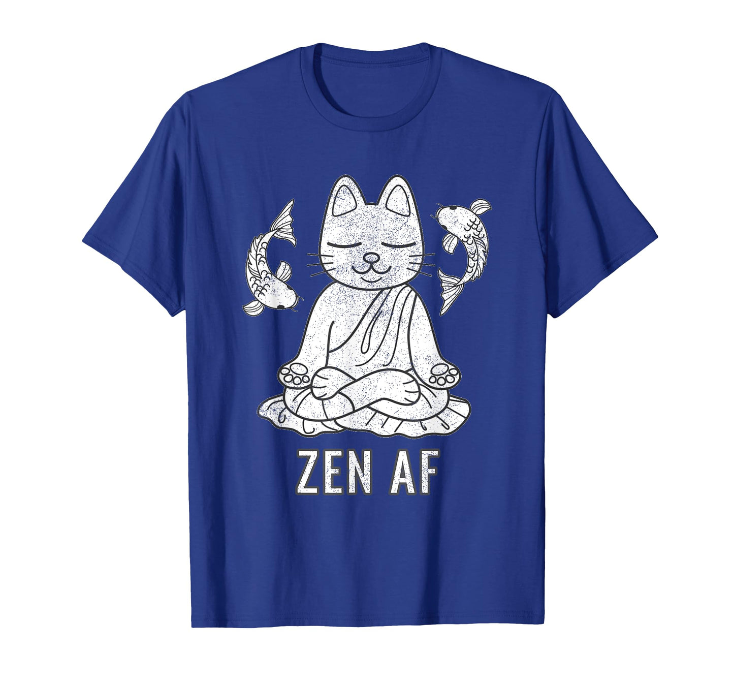 Zen AF Funny Meditating Cat Spiritual Yoga Gift For Women T-Shirt