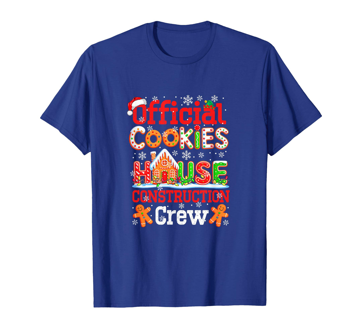 Official Cookies House Construction Crew Xmas Baker Team T-Shirt