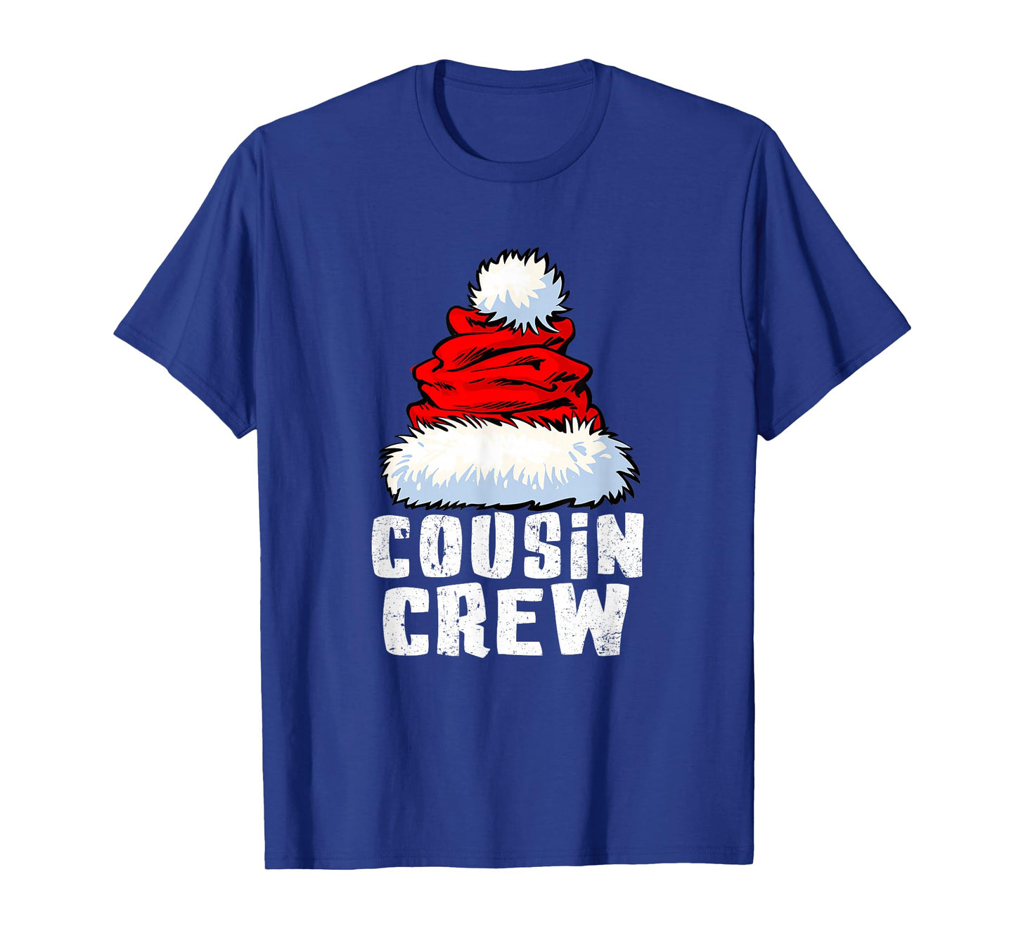Cousin Crew Christmas Santa Hat Matching Family Pajamas Xmas T-Shirt