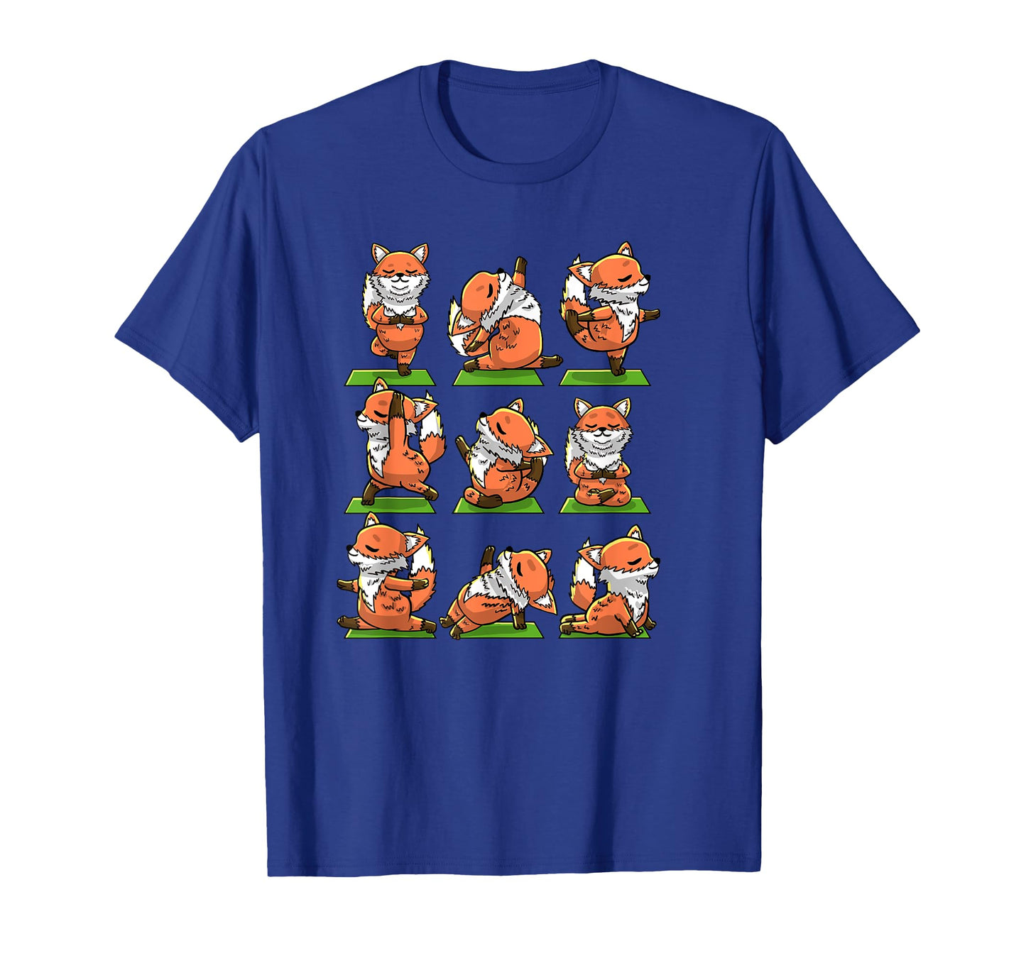 Yoga Foxes Pose Funny Meditation Exercise Animal Lover Gift T-Shirt