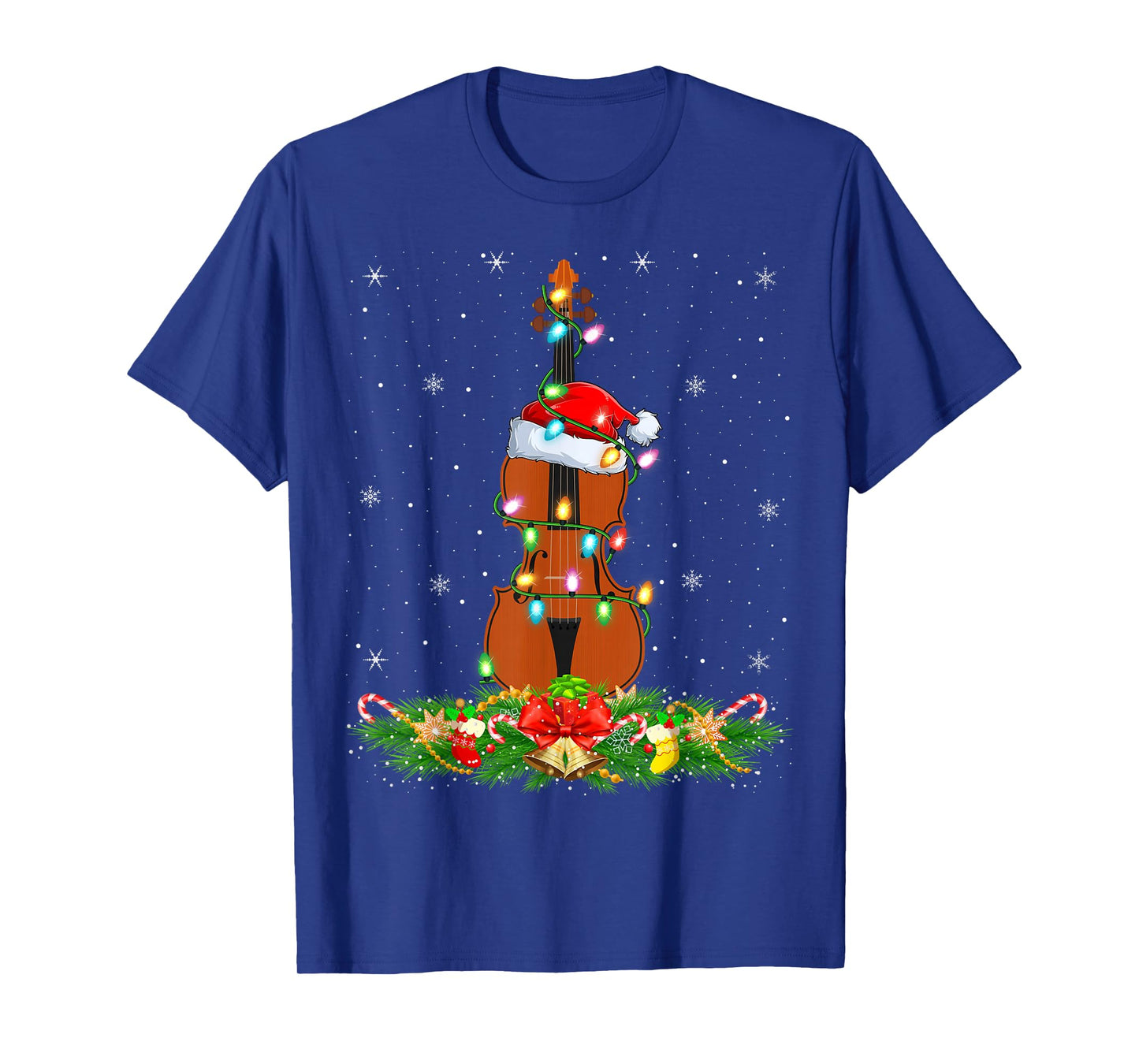 Cello Christmas Lights Cellist Musician Cello Player Xmas T-Shirt