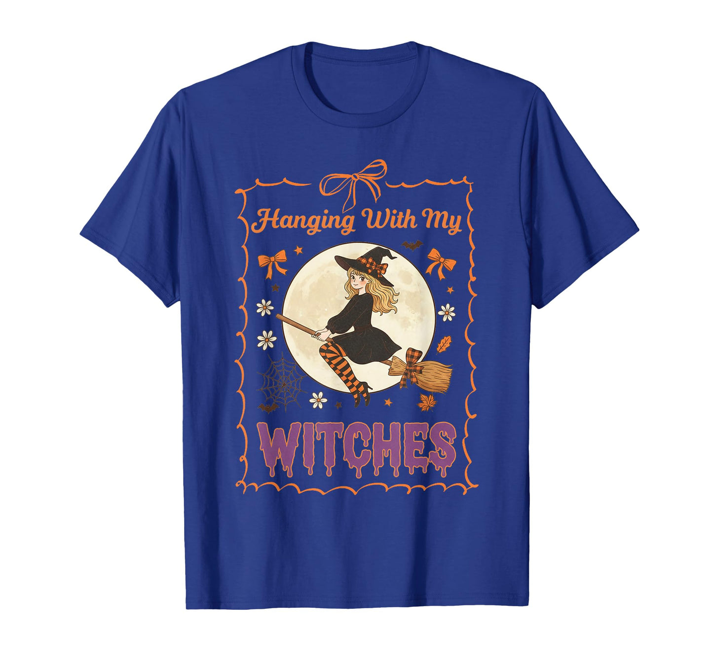 Halloween Cute Coquette Bow Hanging with My Witches T-Shirt