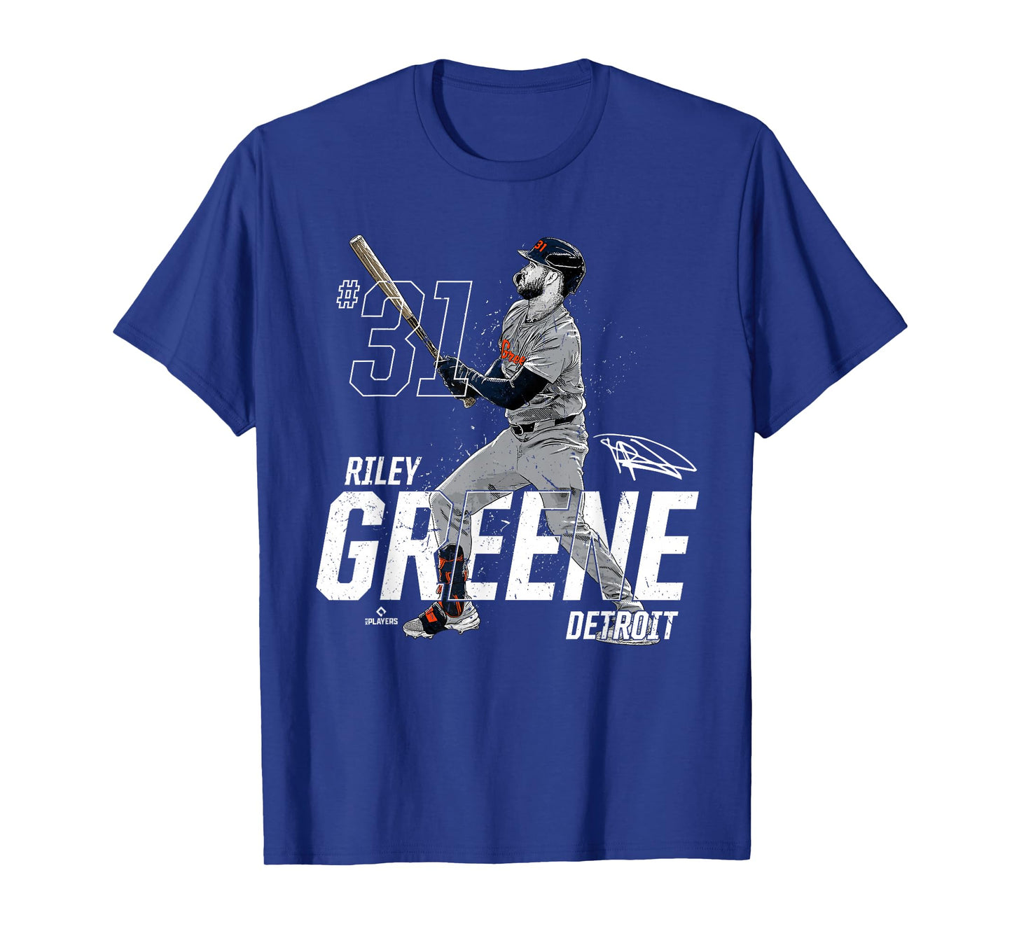 Dynamic Pose Riley Greene Detroit Baseball MLBPA T-Shirt